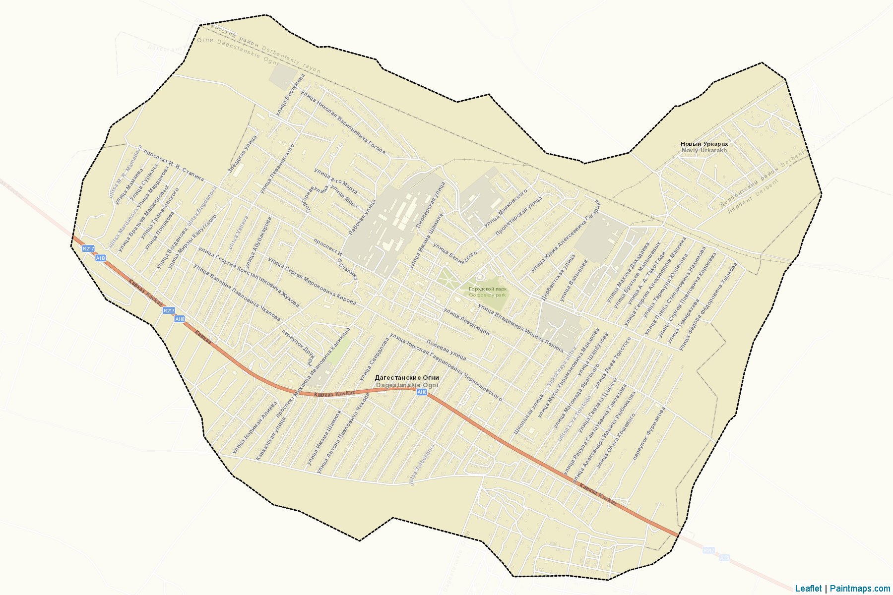 Dagestanskie Ogni (Dagestan) Map Cropping Samples-2