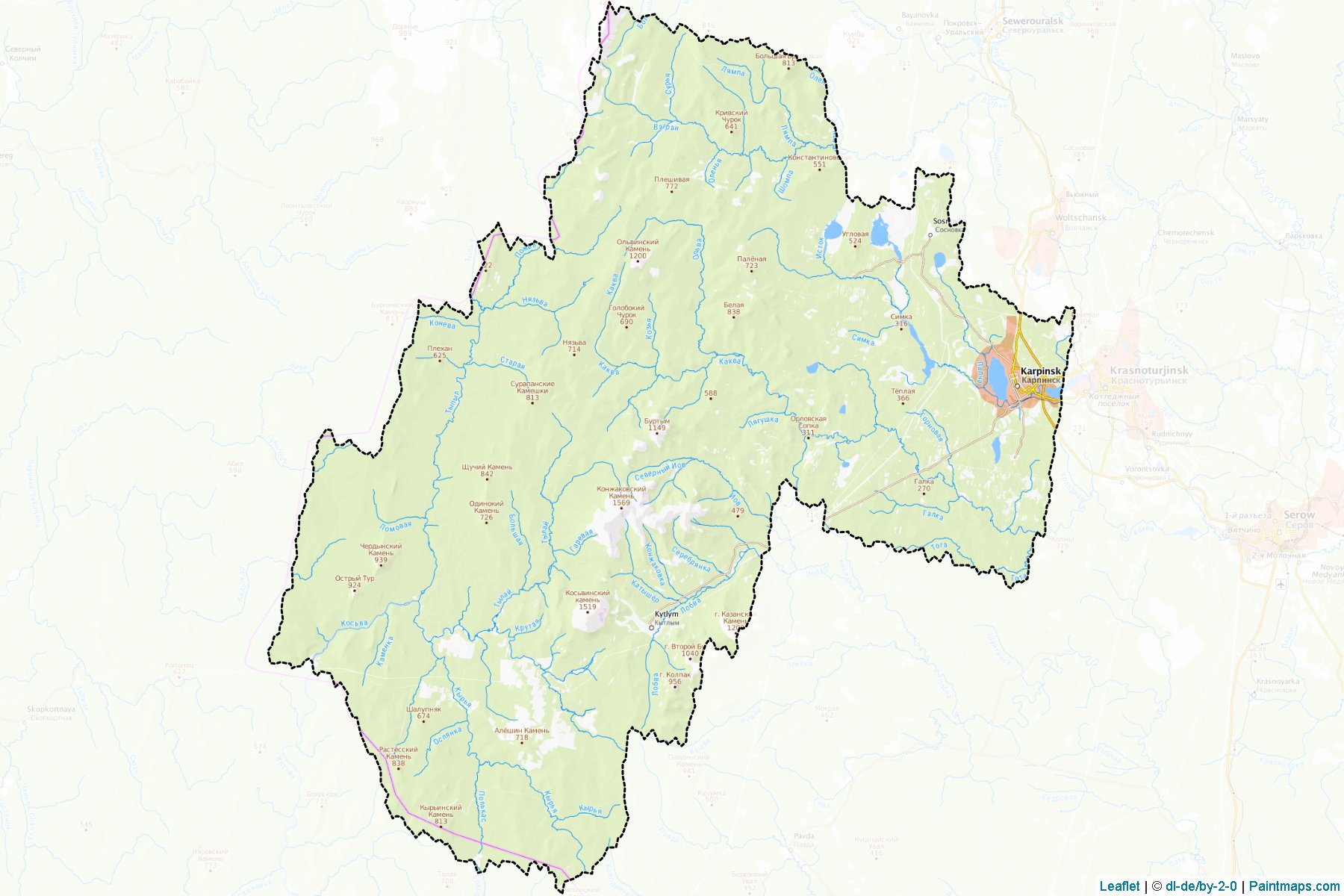 Karpinsk (Sverdlovsk) Haritası Örnekleri-1