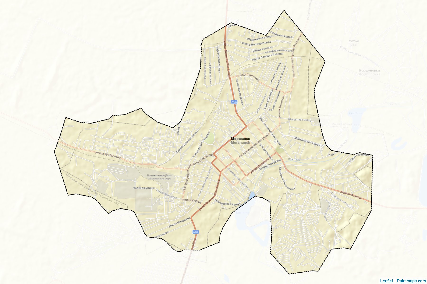 Morşansk (Tambov) Haritası Örnekleri-2