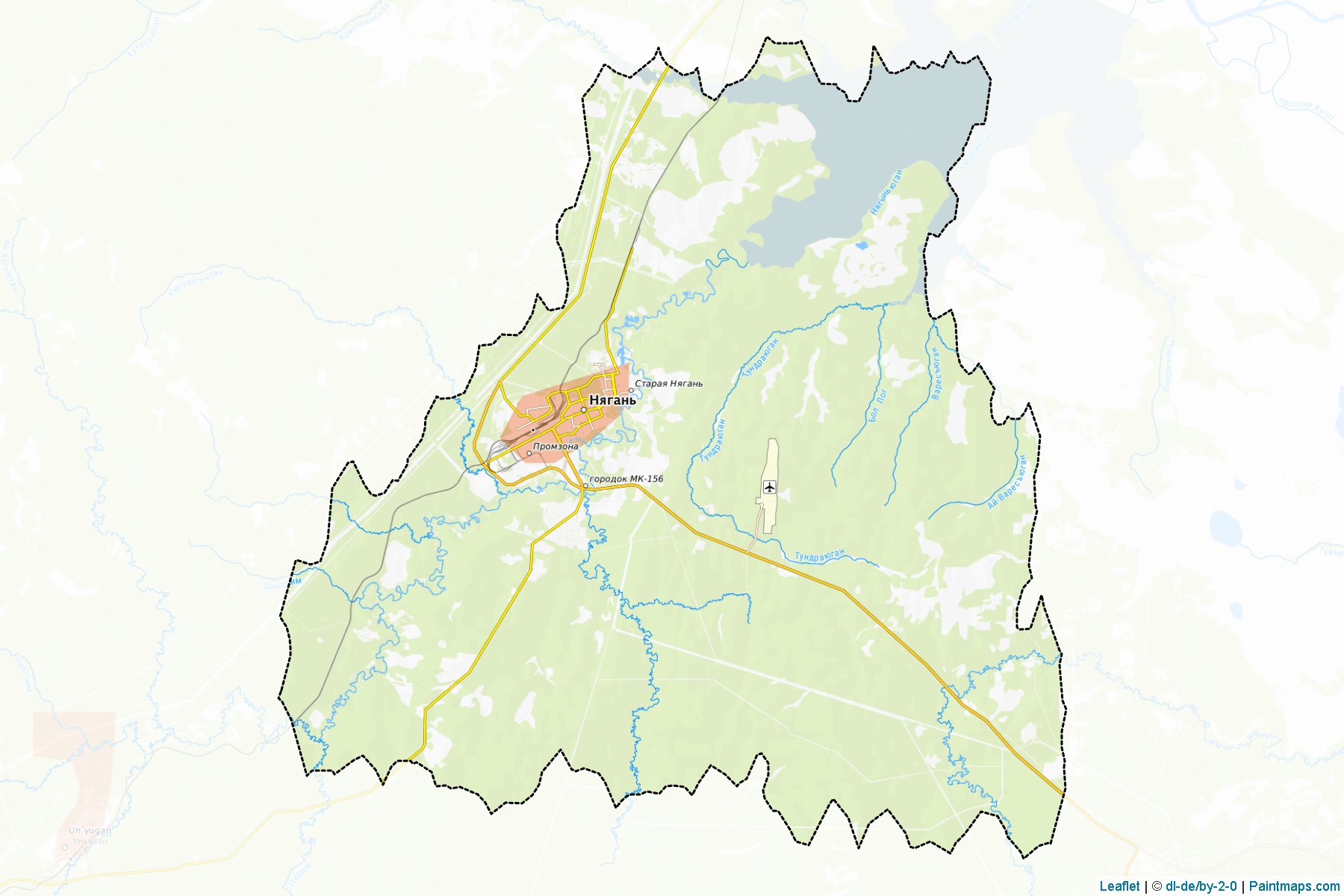 Njagan' (Khanty-Mansi) Map Cropping Samples-1