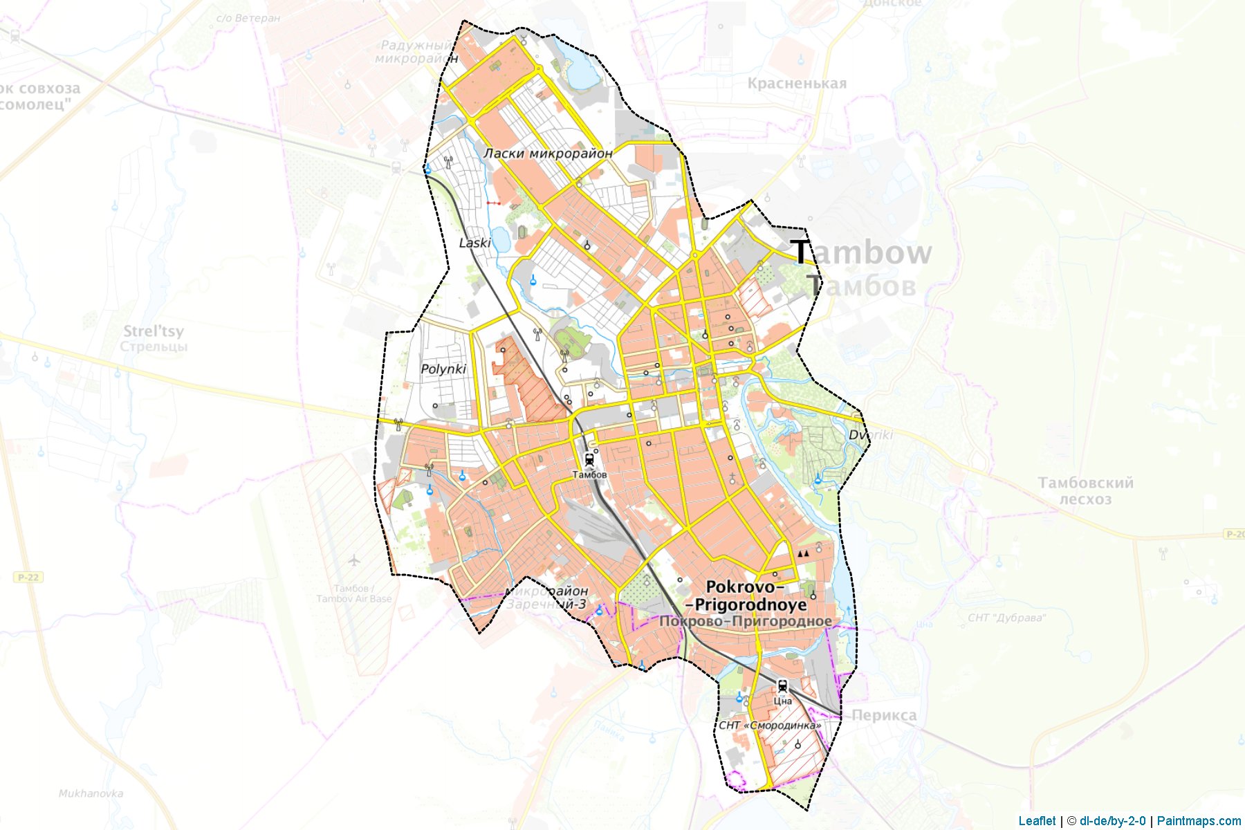 Tambov (Tambov) Haritası Örnekleri-1