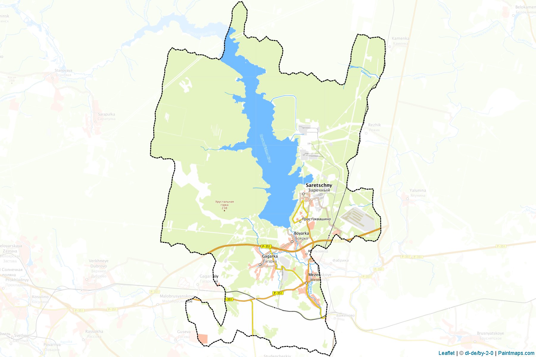 Zarechnyj (Sverdlovsk) Map Cropping Samples-1