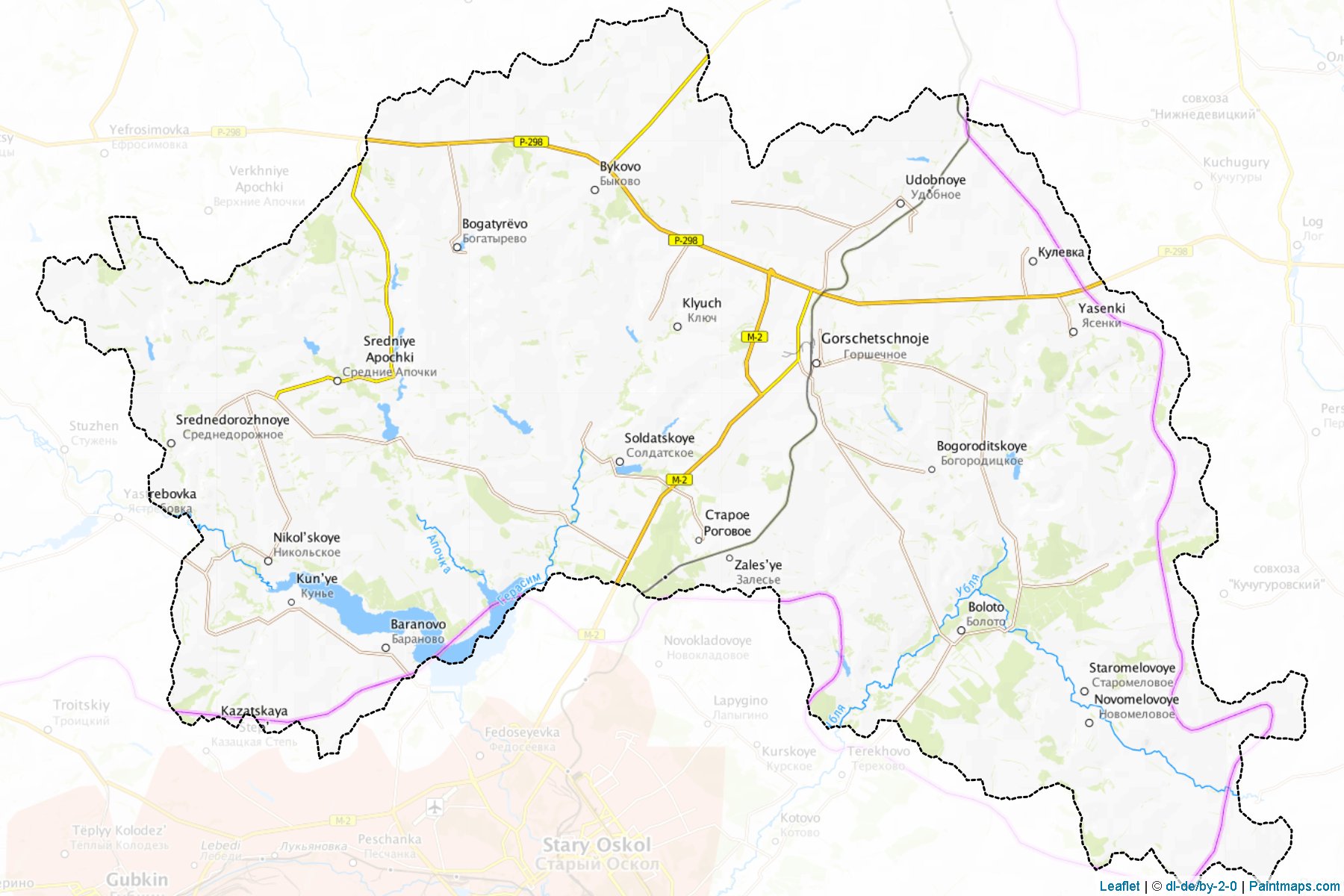 Gorshechenskiy (Kursk) Map Cropping Samples-1