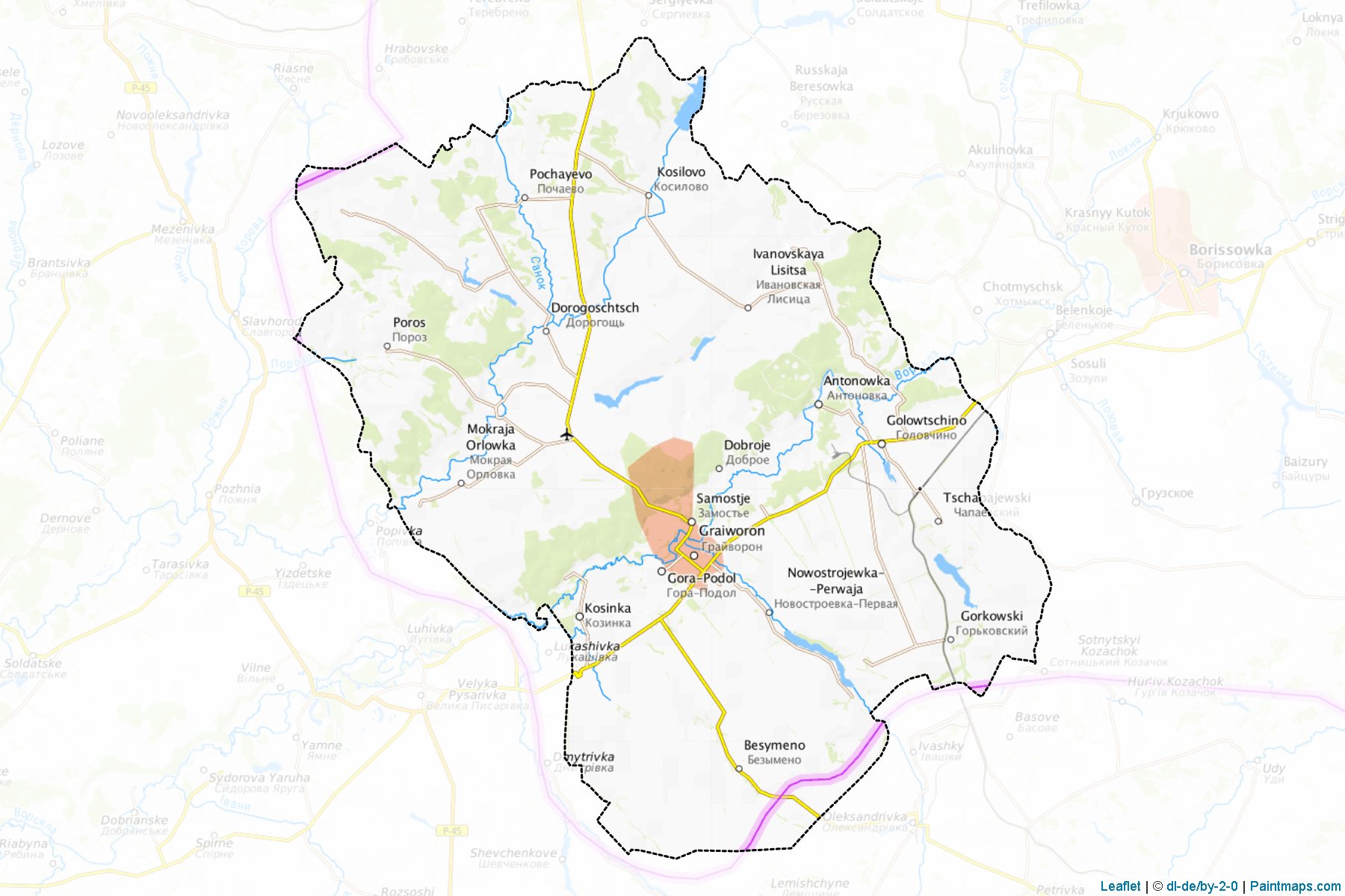 Grajvoronskiy (Belgorod) Map Cropping Samples-1