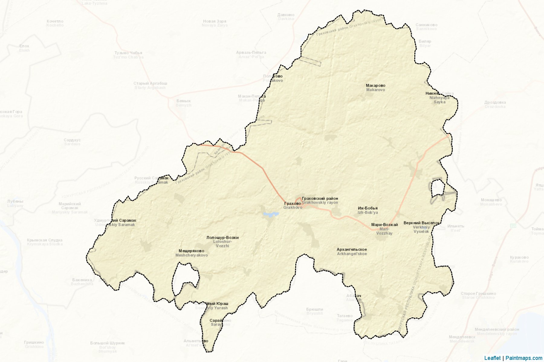 Grakhovskiy (Udmurt) Map Cropping Samples-2