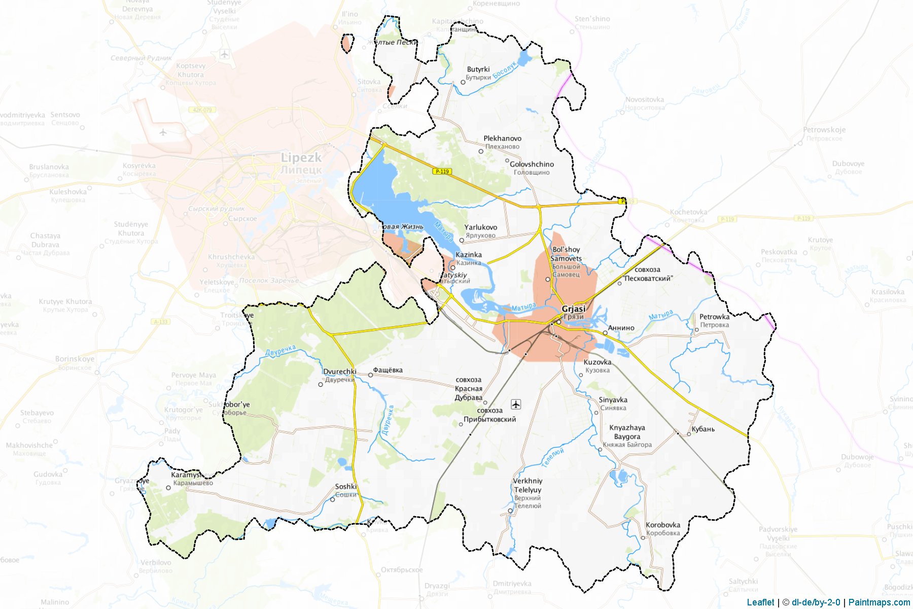 Grjazinskiy (Lipetsk) Haritası Örnekleri-1