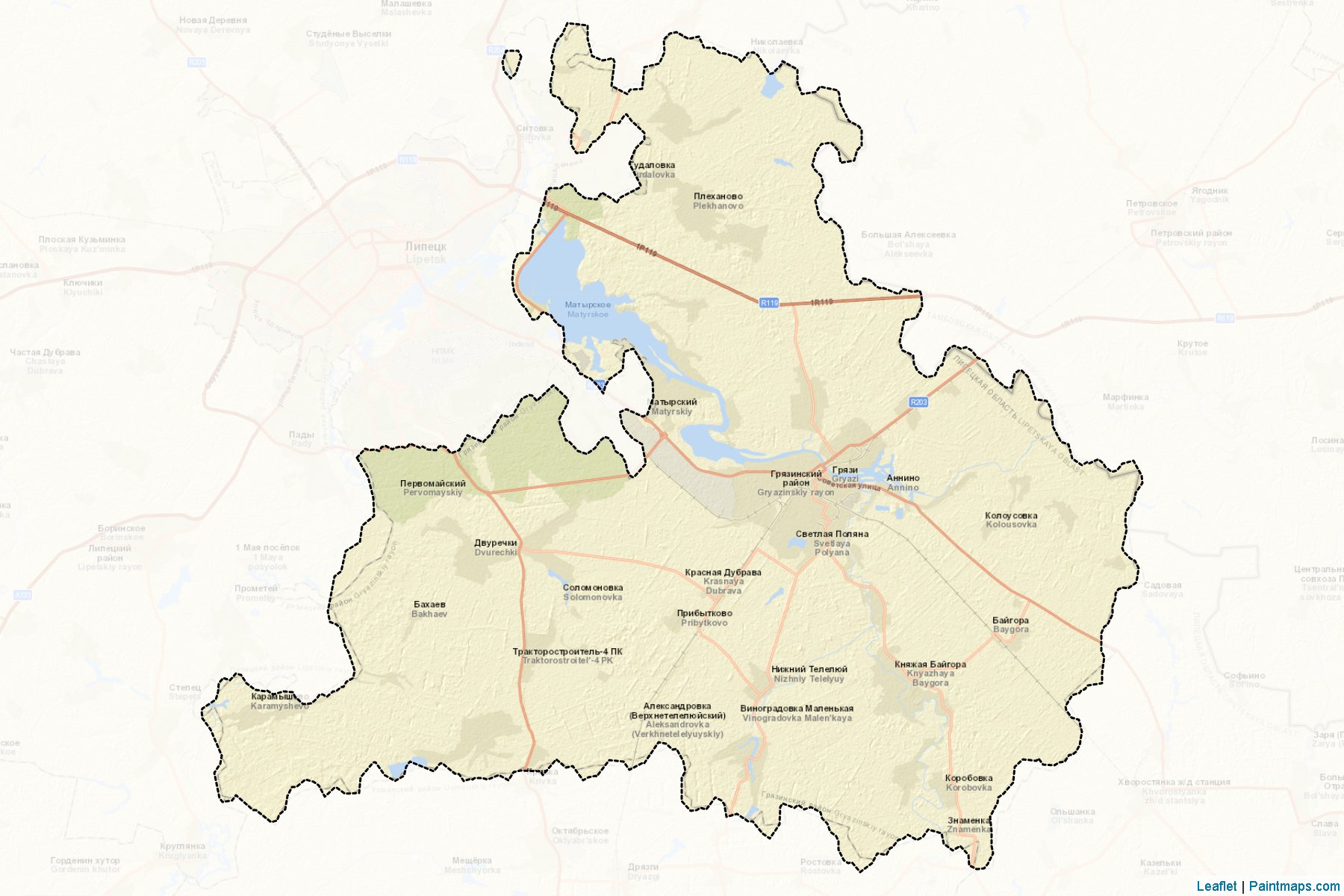 Grjazinskiy (Lipetsk) Map Cropping Samples-2