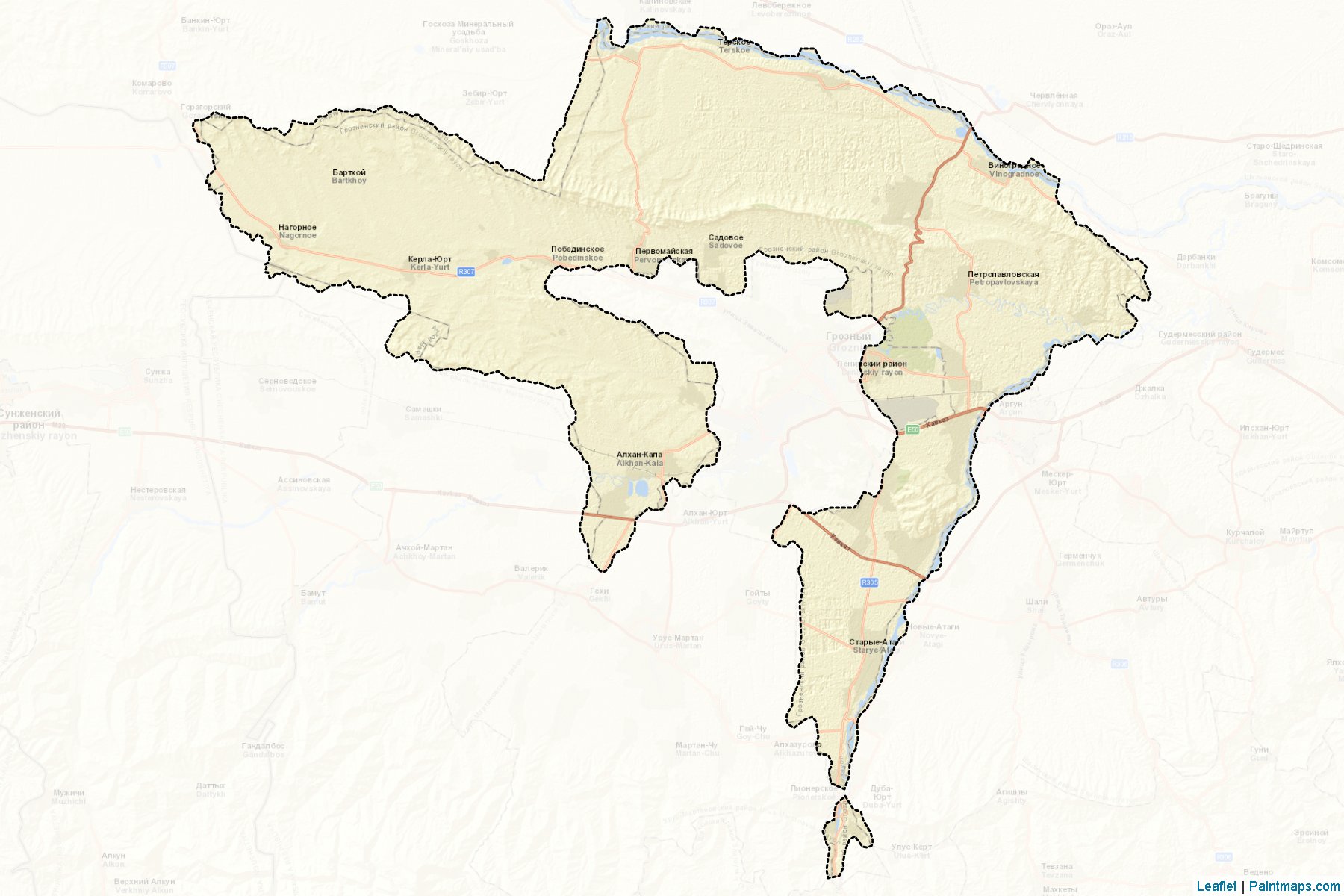 Groznenskiy (Chechnya) Map Cropping Samples-2