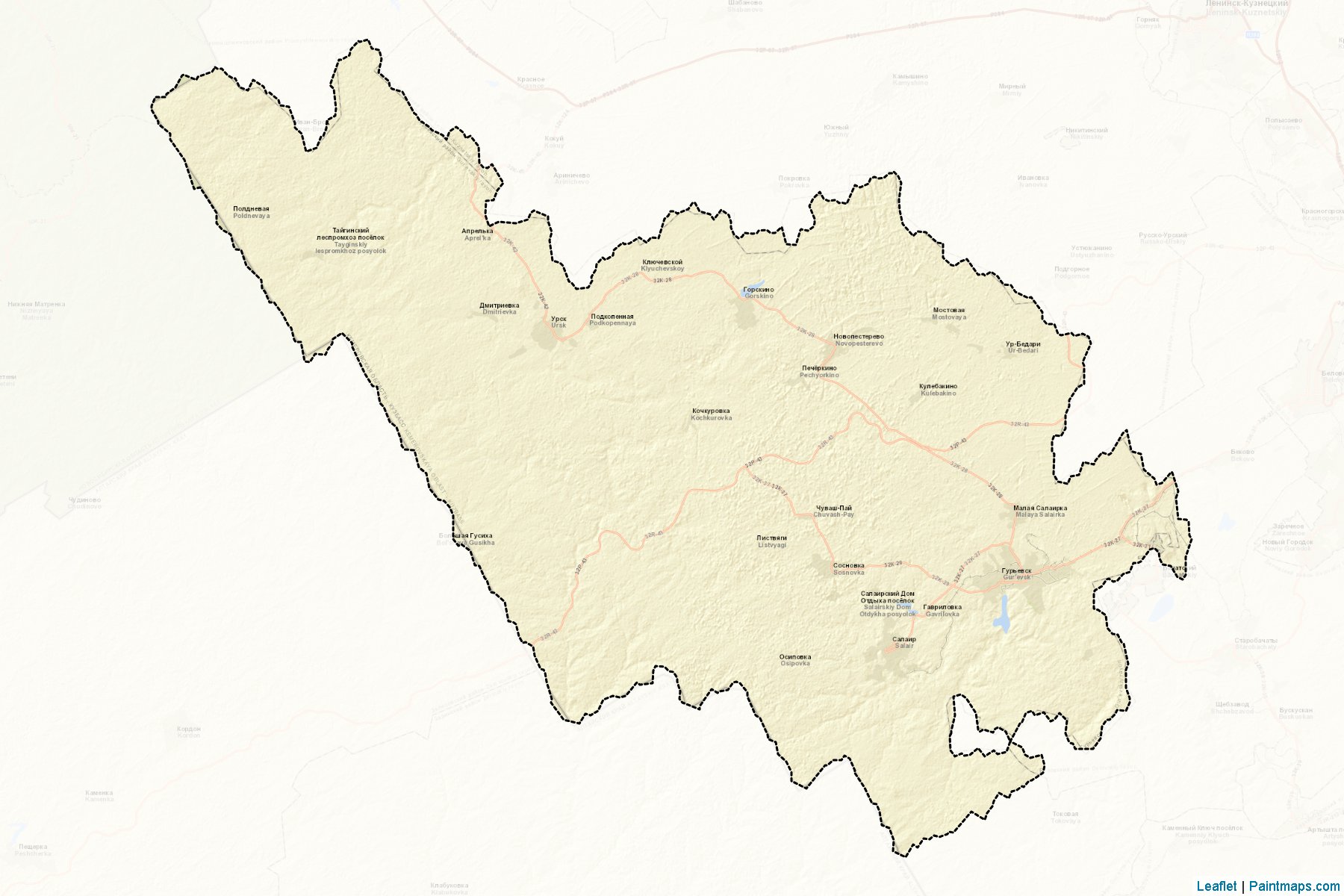 Muestras de recorte de mapas Gur'evskiy (Kemerovo)-2