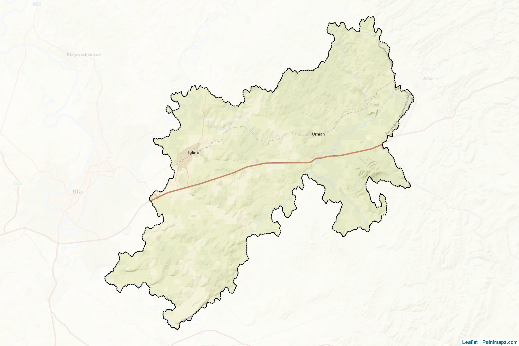 Iglinskiy (Bashkortostan) Map Cropping Samples-2