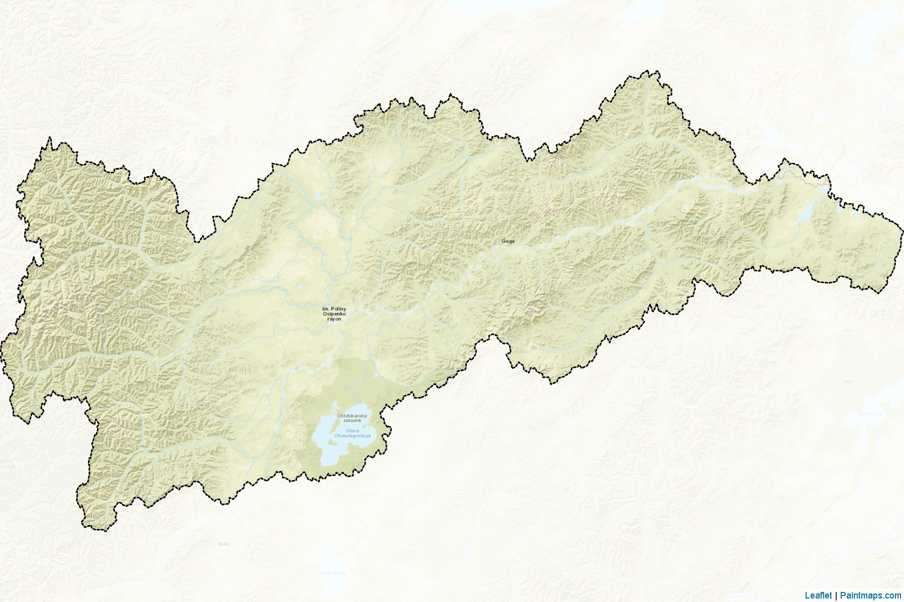 Muestras de recorte de mapas Imeni Poliny Osipenko (Khabarovsk)-2