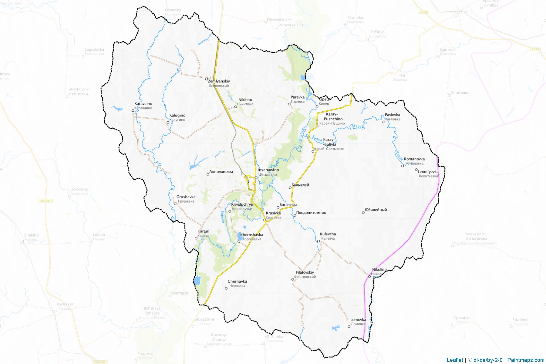 Inzhavinskiy (Tambov) Map Cropping Samples-1