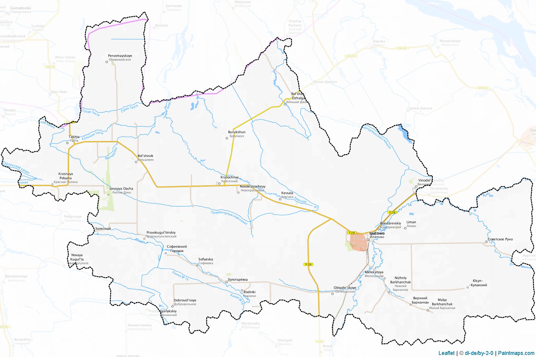 Muestras de recorte de mapas Ipatovskiy (Stavropol)-1