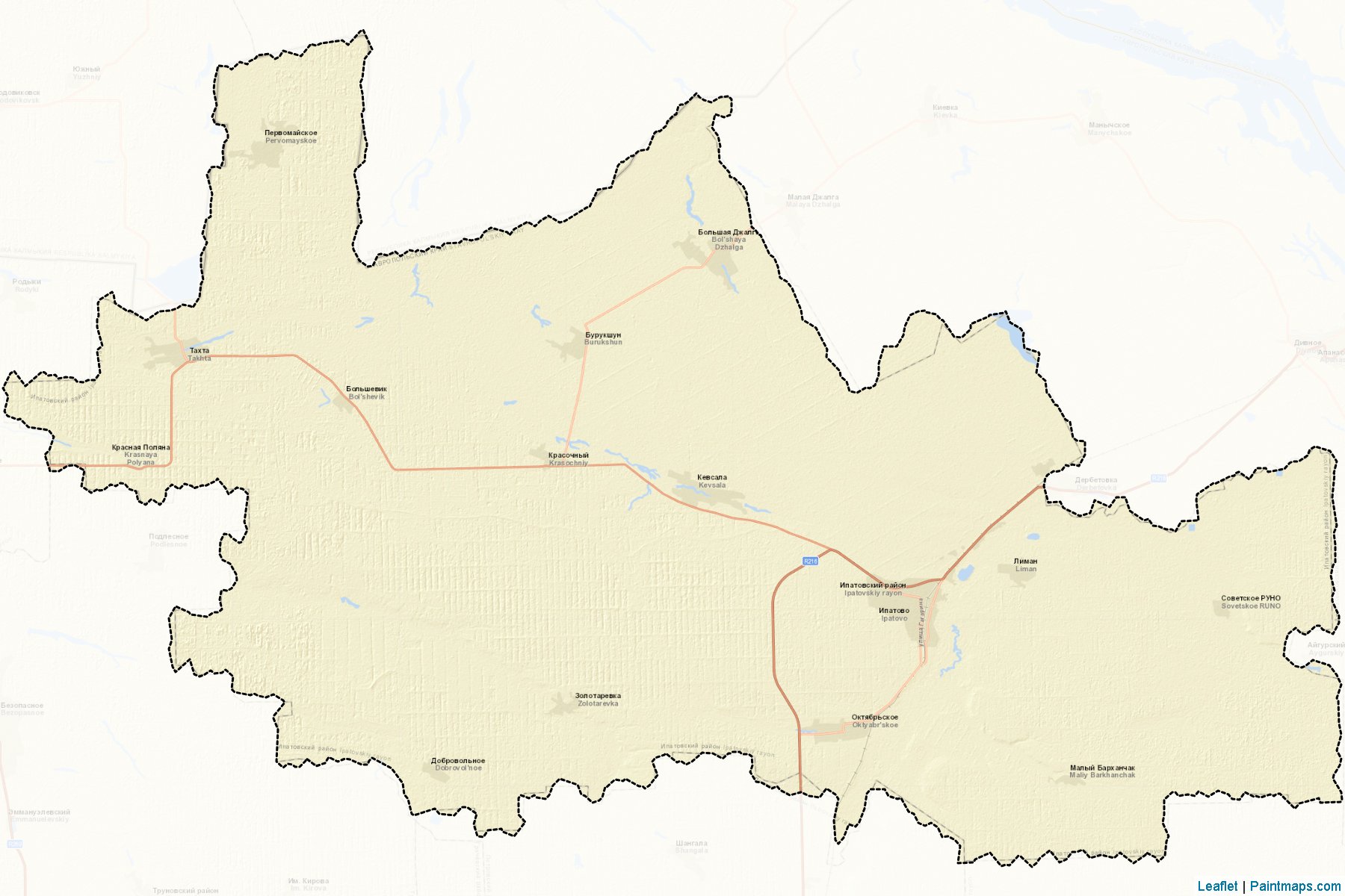 Muestras de recorte de mapas Ipatovskiy (Stavropol)-2