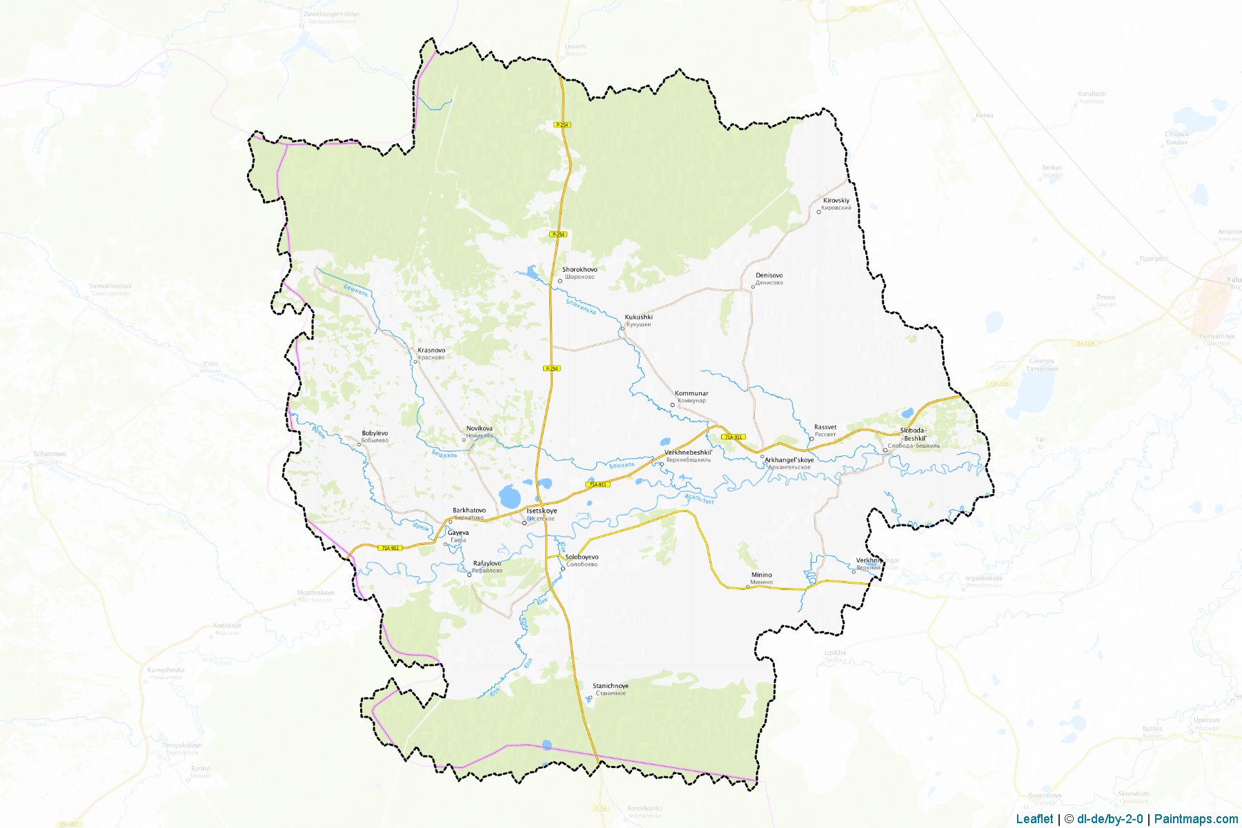 Isetskiy (Tyumen) Map Cropping Samples-1