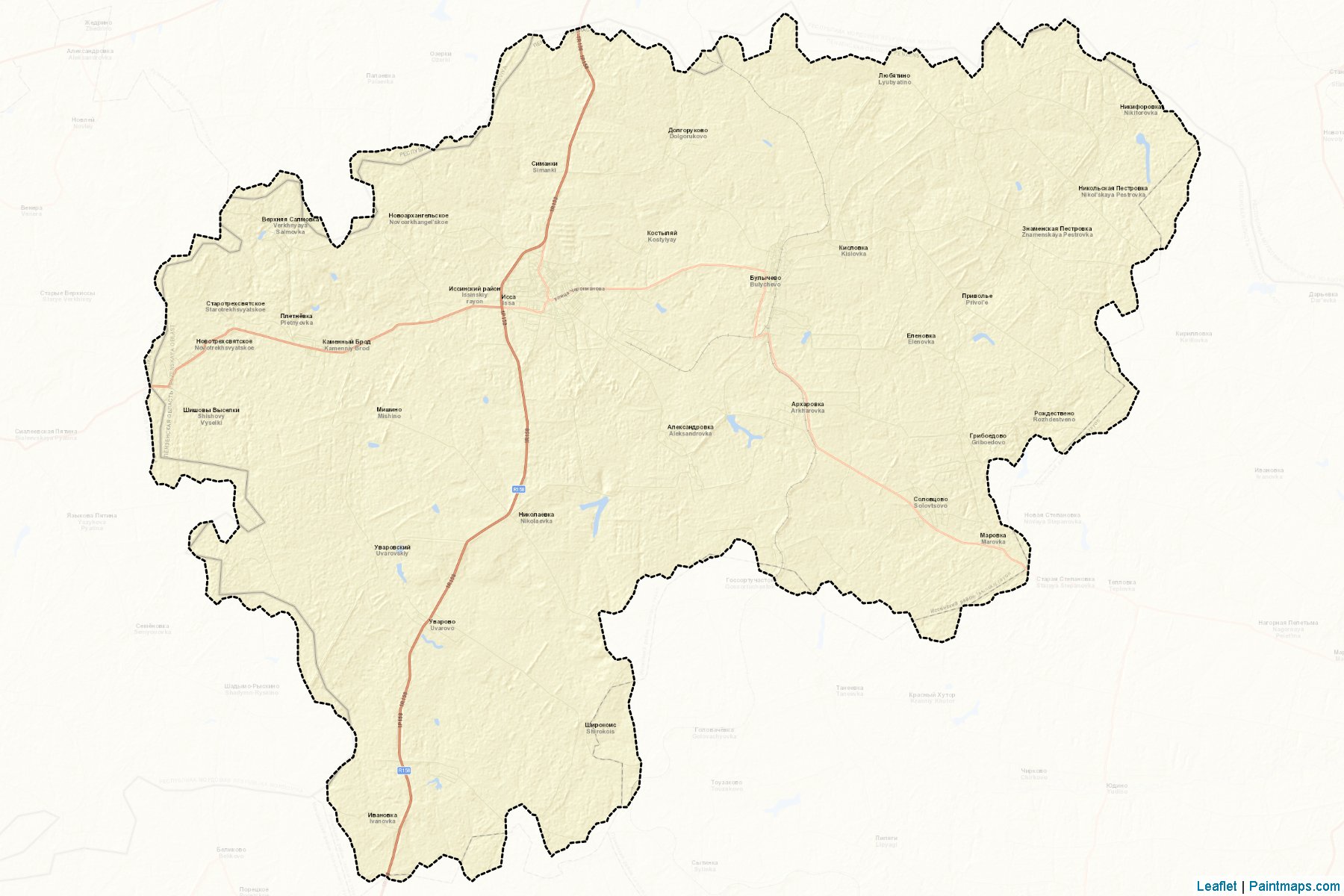 Issinskiy (Penza) Map Cropping Samples-2