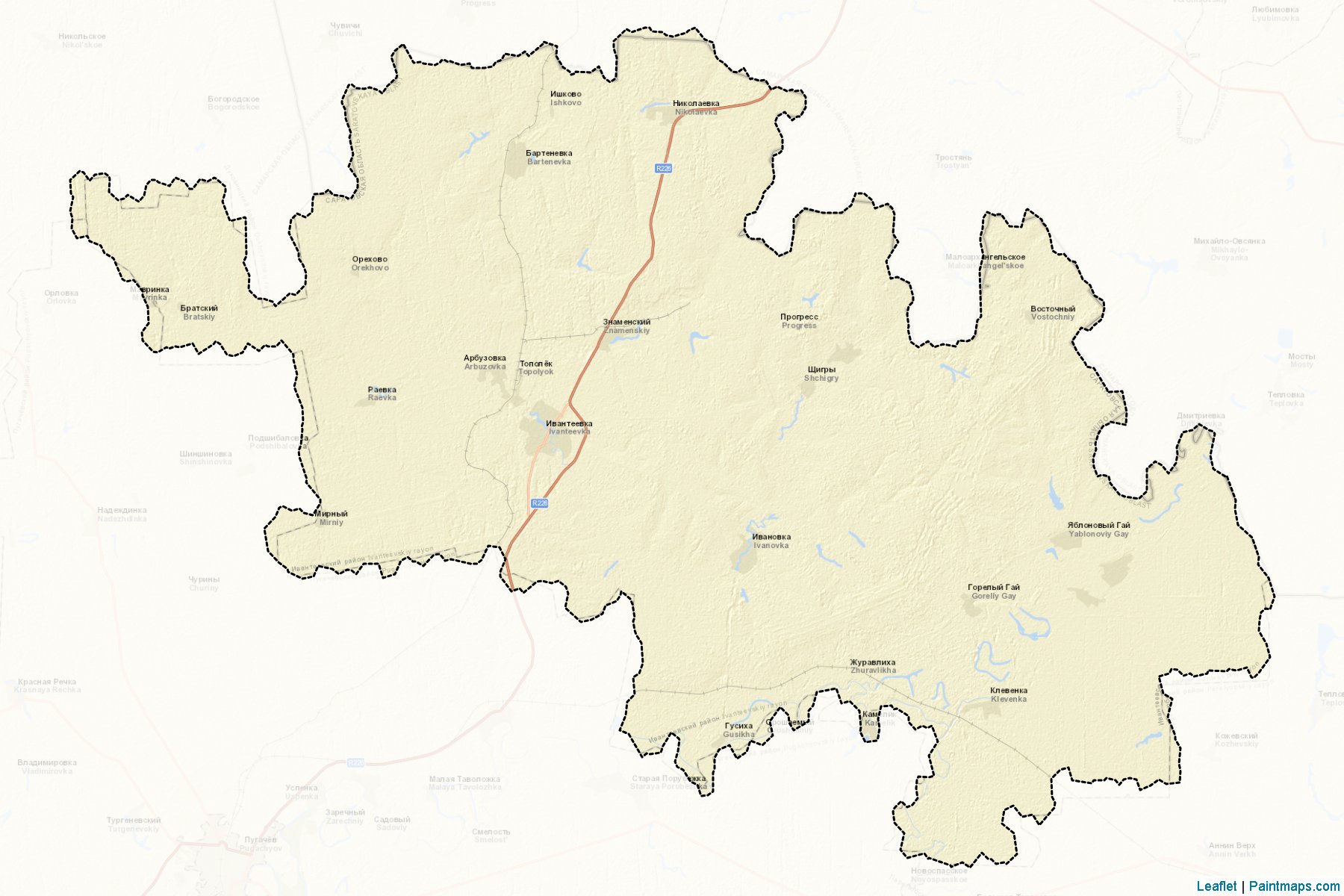 Ivanteevskiy (Saratov) Map Cropping Samples-2