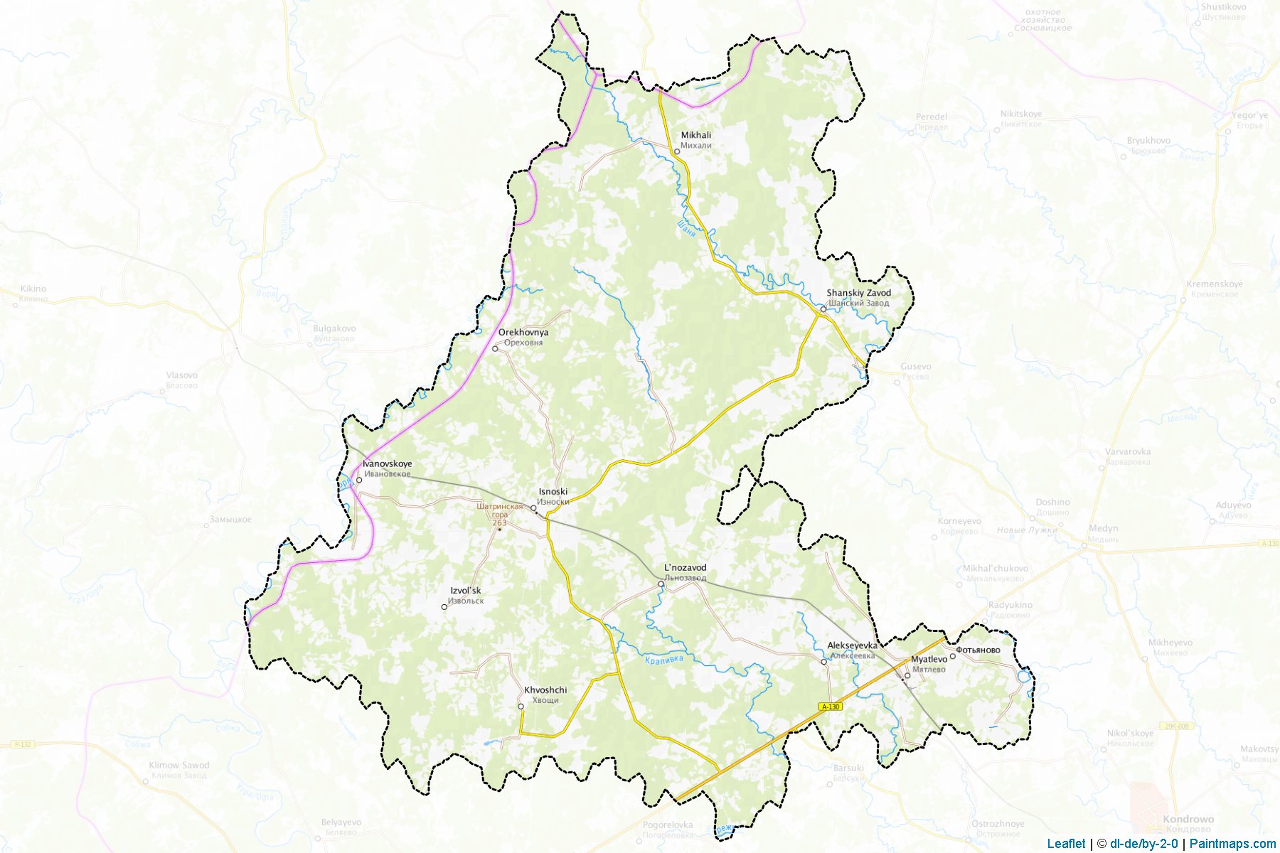 Iznoskovskiy (Kaluga) Map Cropping Samples-1