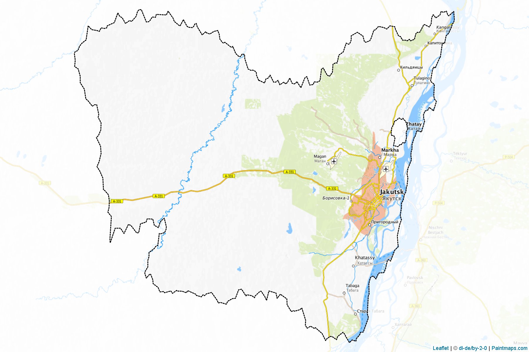 Jakutsk (Sakha) Map Cropping Samples-1