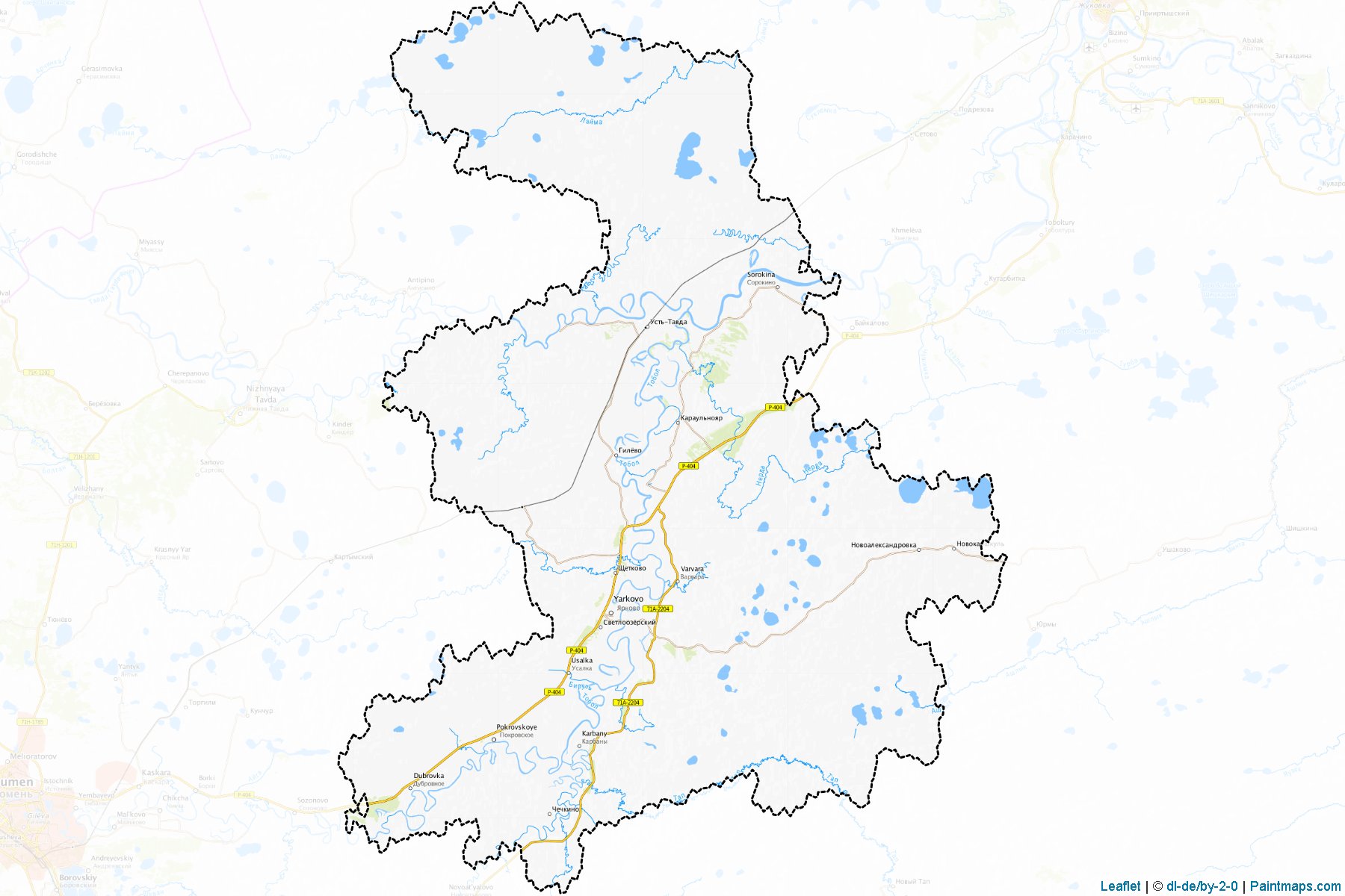 Muestras de recorte de mapas Jarkovskiy (Tyumen)-1