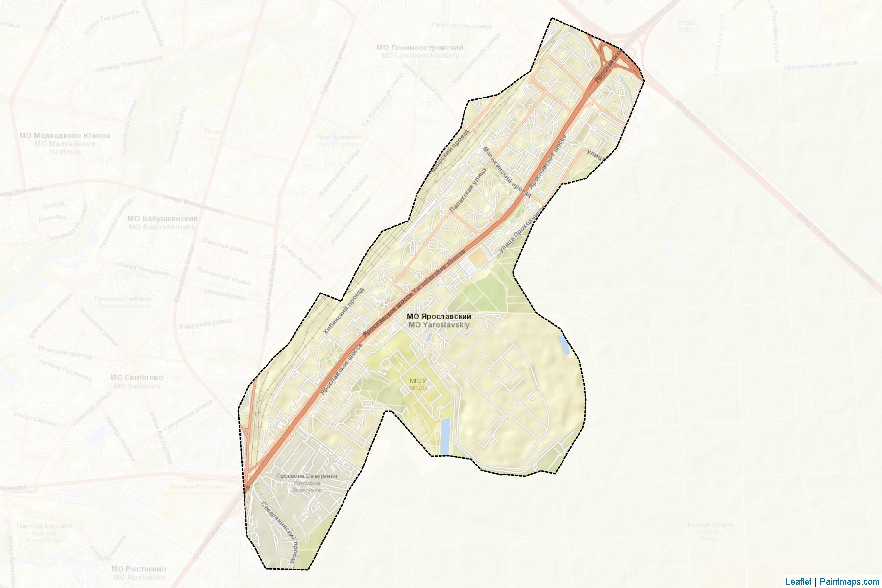 Jaroslavskiy (Moscow City) Map Cropping Samples-2