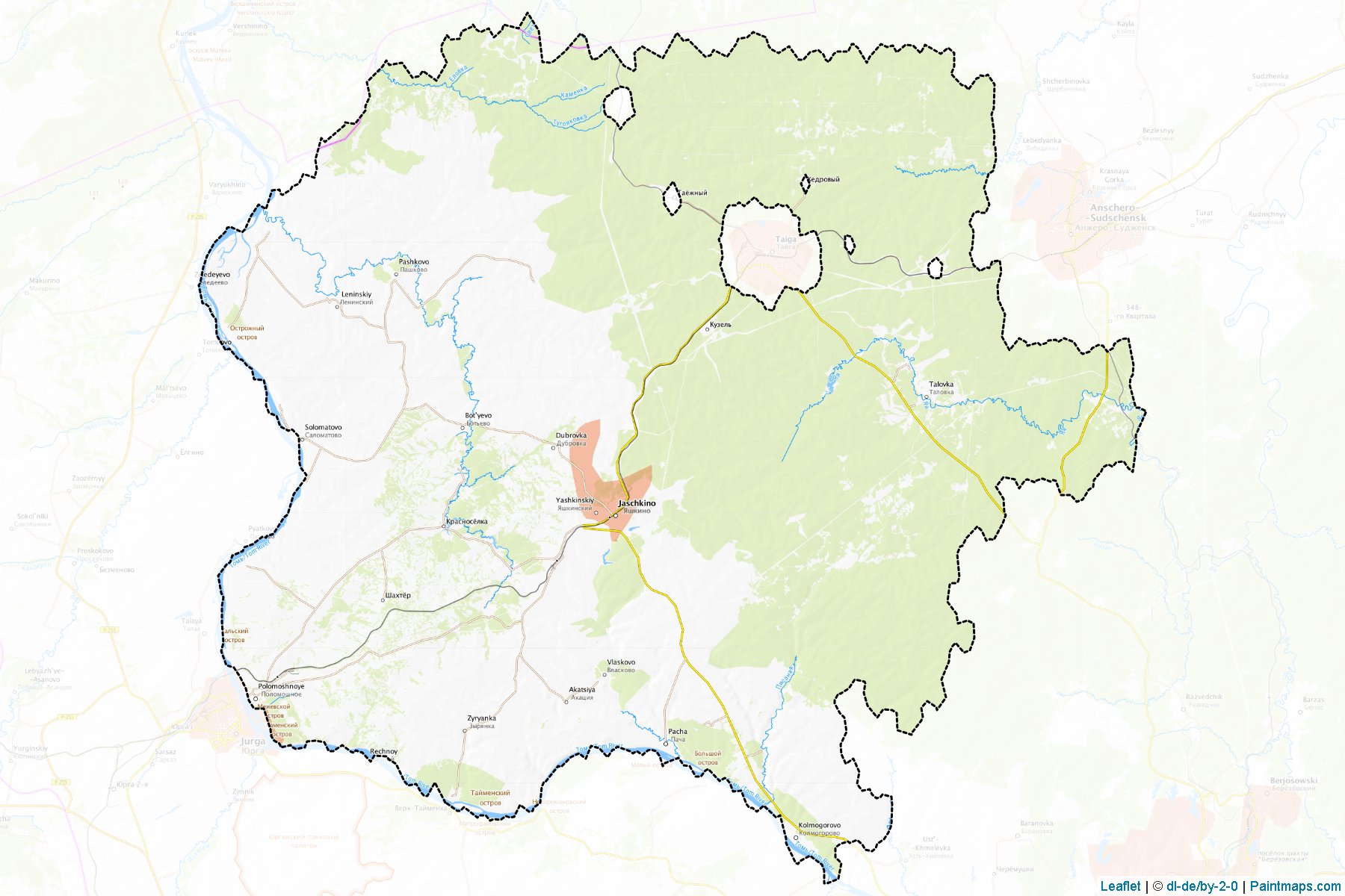 Jashkinskiy (Kemerovo) Haritası Örnekleri-1