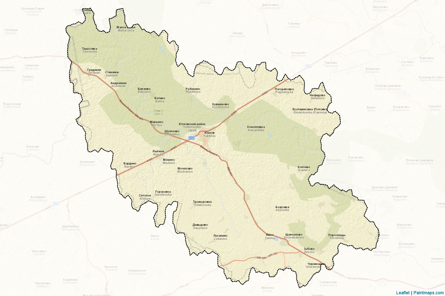 Jukhnovskiy (Kaluga) Map Cropping Samples-2