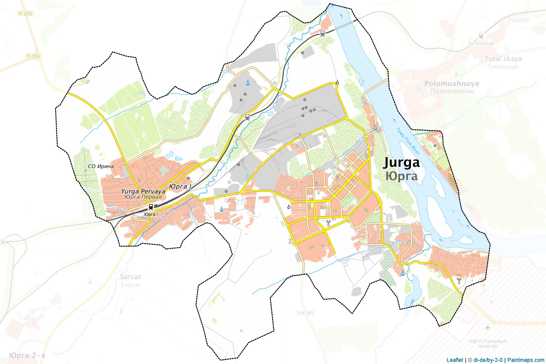 Muestras de recorte de mapas Jurga (Kemerovo)-1