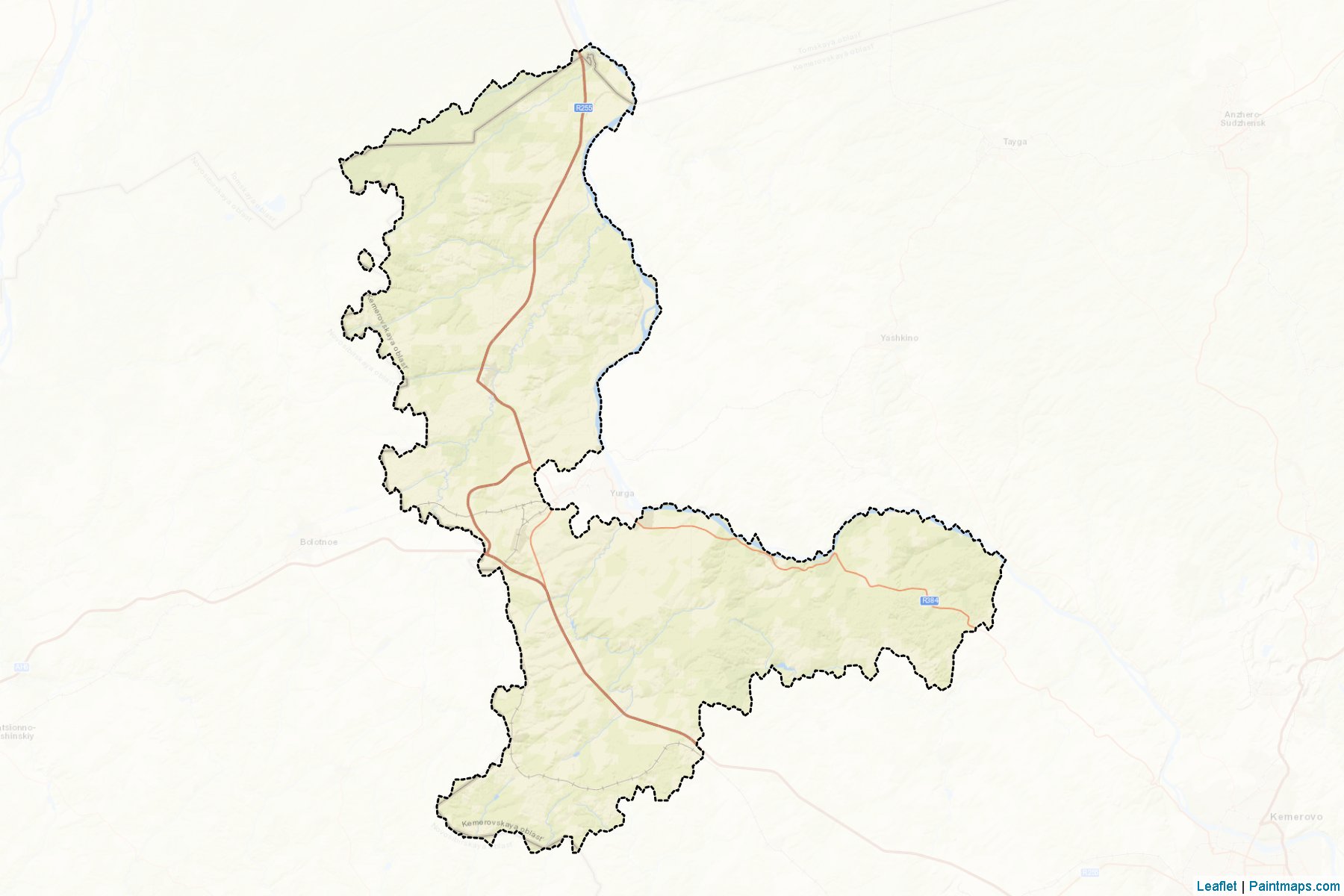 Muestras de recorte de mapas Jurginskiy (Kemerovo)-2