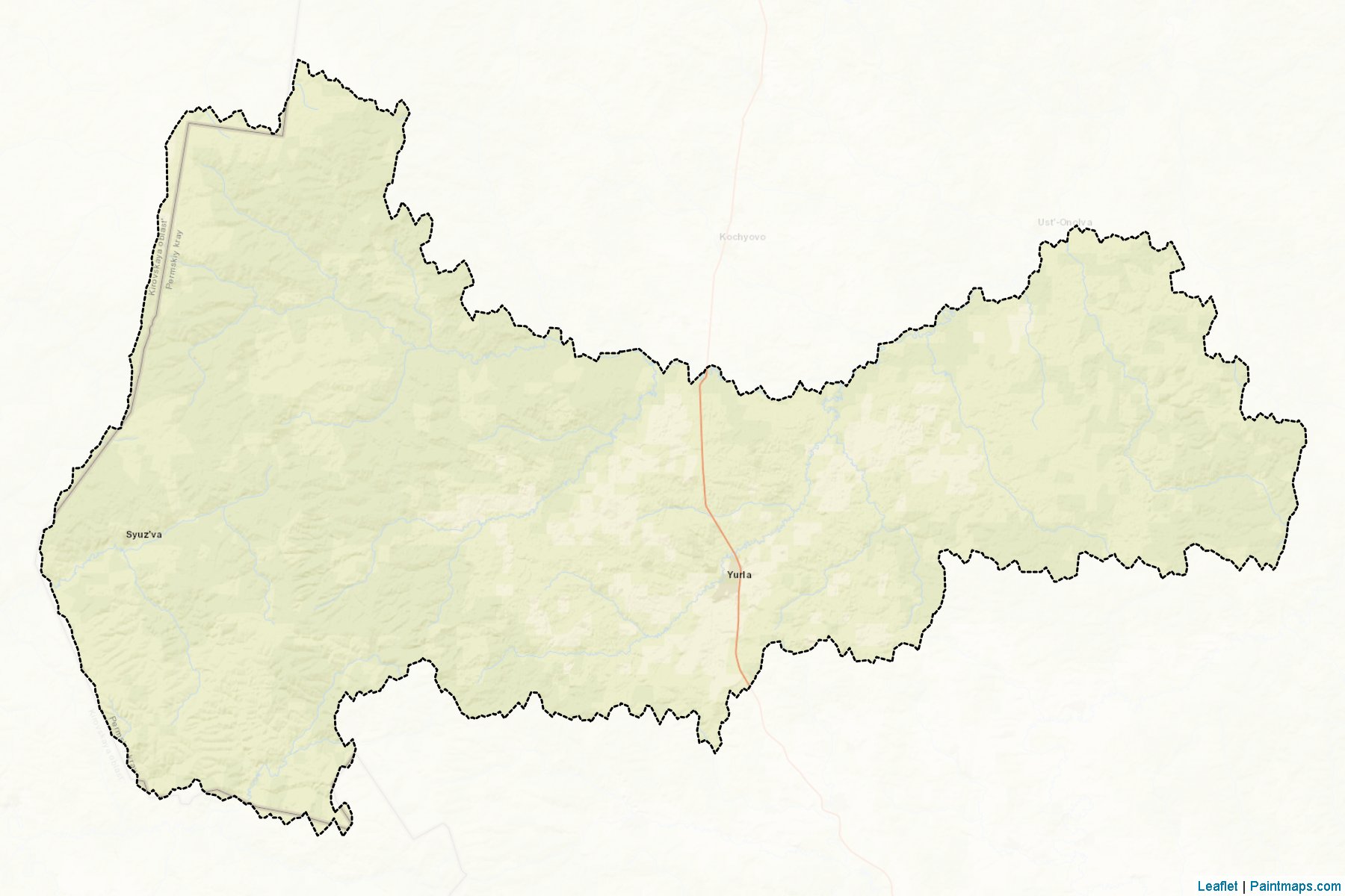 Muestras de recorte de mapas Jurlinskiy (Perm)-2