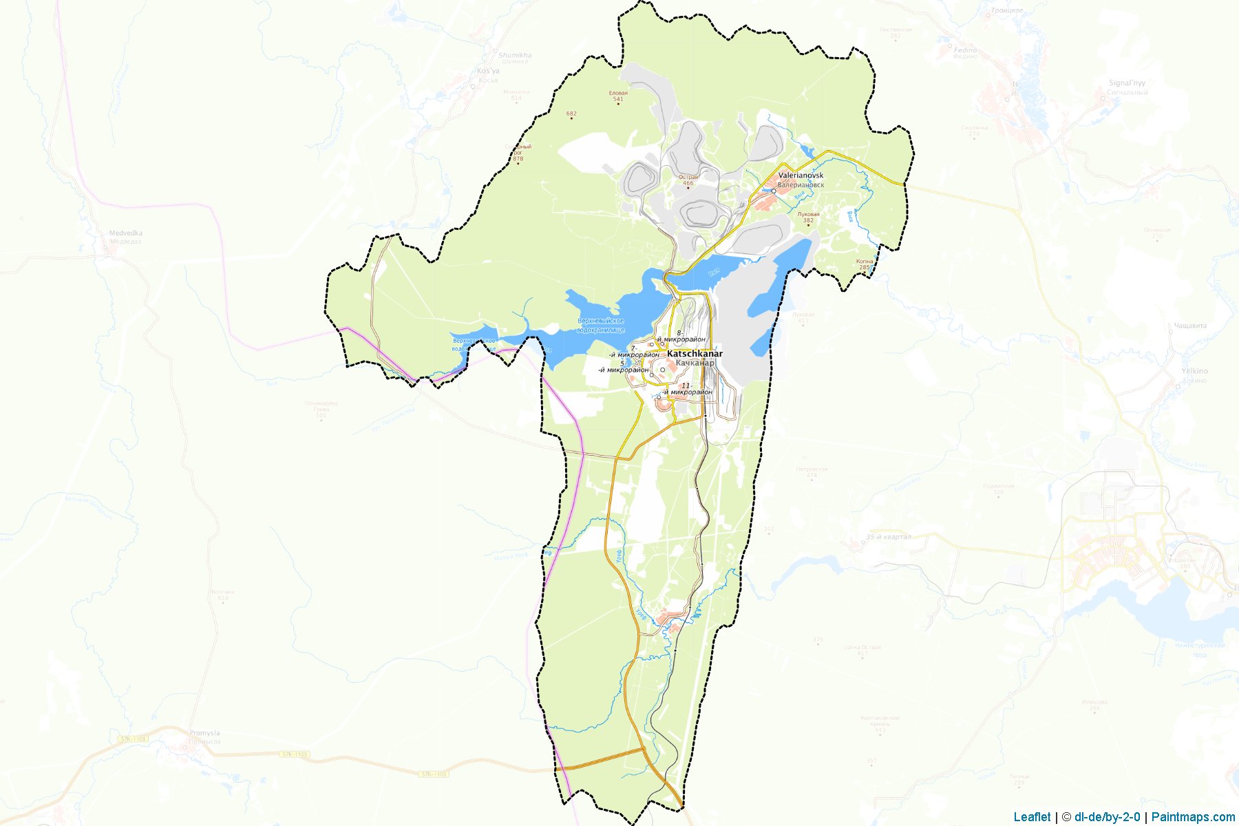 Kachkanarskiy (Sverdlovsk) Haritası Örnekleri-1