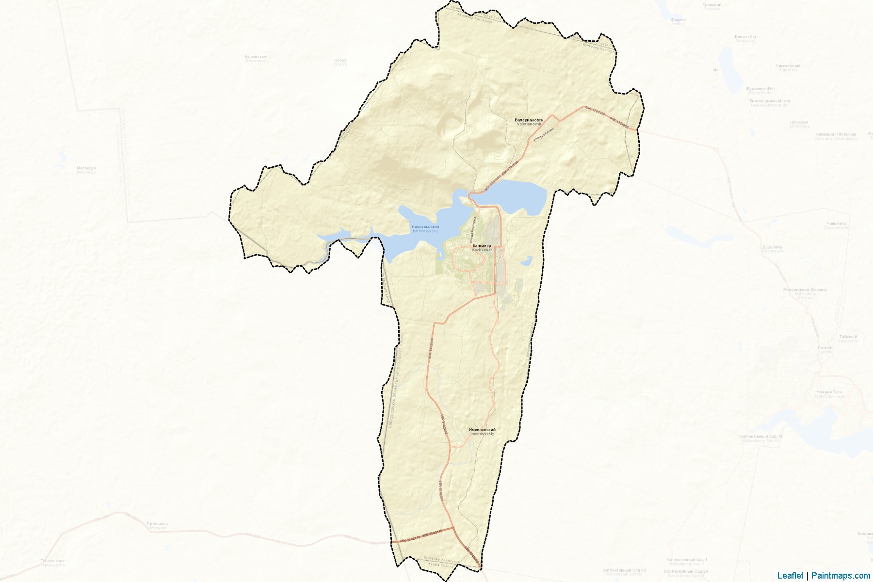 Kachkanarskiy (Sverdlovsk) Map Cropping Samples-2