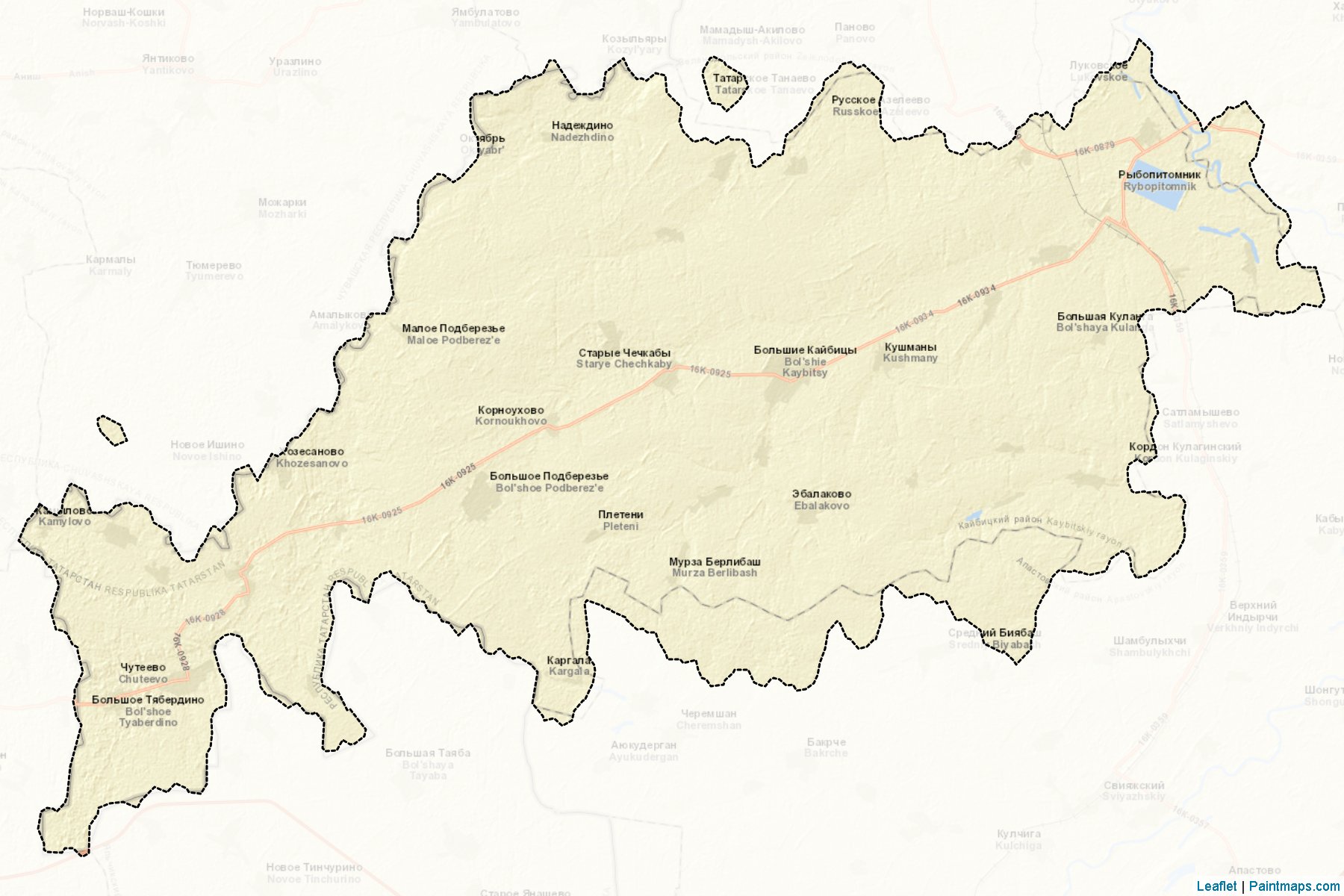 Kajbickij (Tataristan) Haritası Örnekleri-2