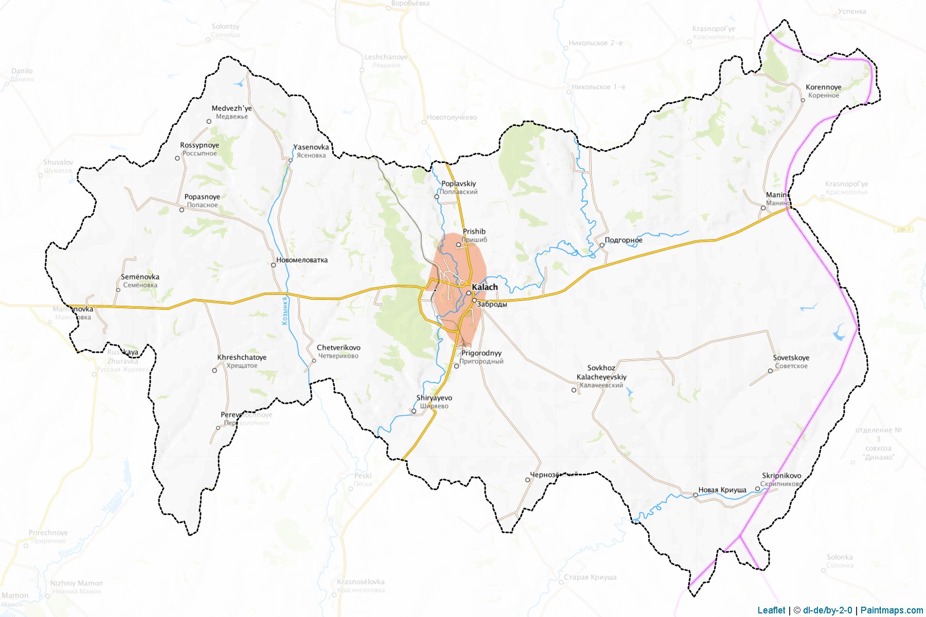 Kalacheevskiy (Voronezh) Map Cropping Samples-1