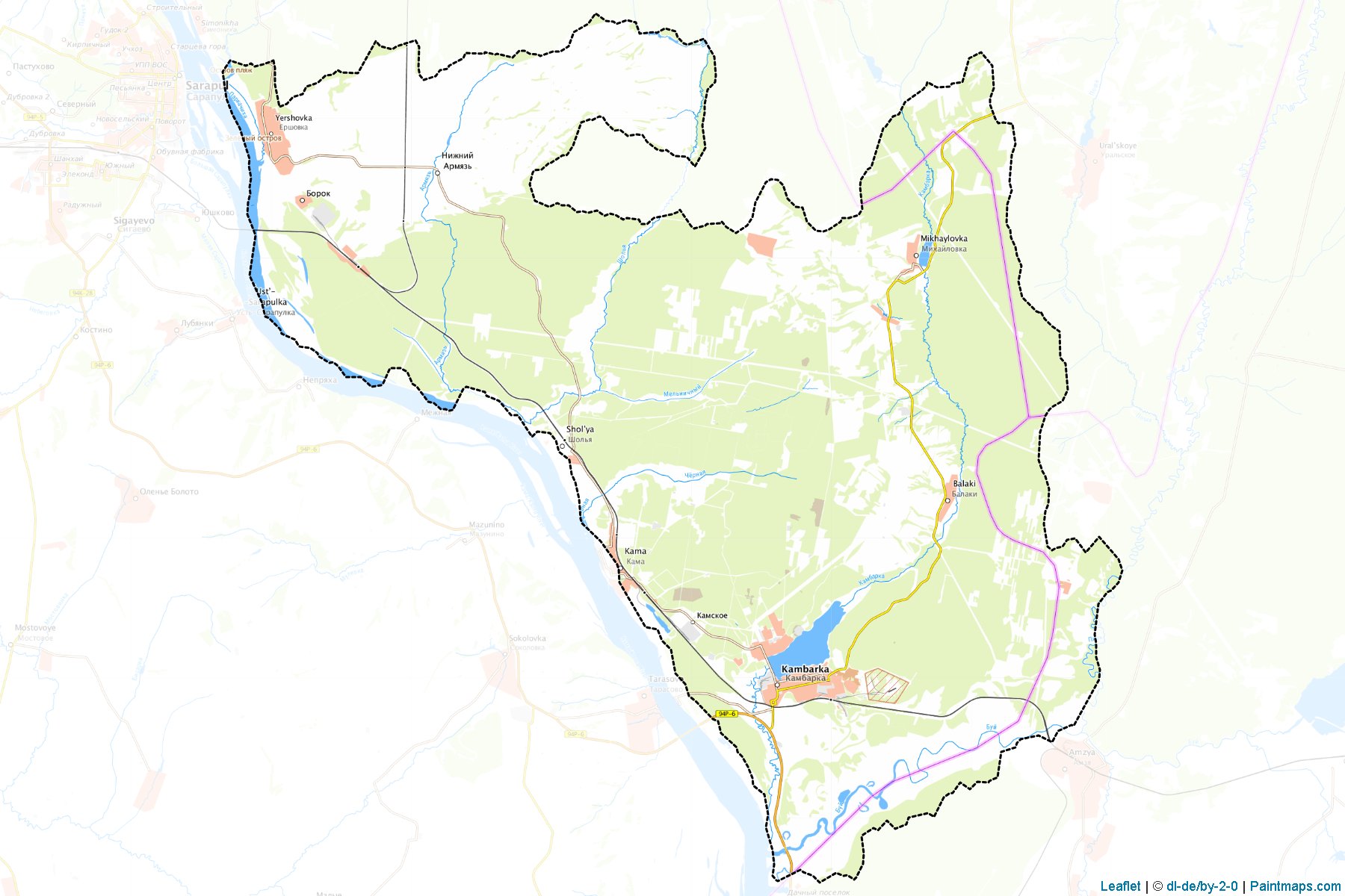 Kambarskiy (Udmurt) Map Cropping Samples-1