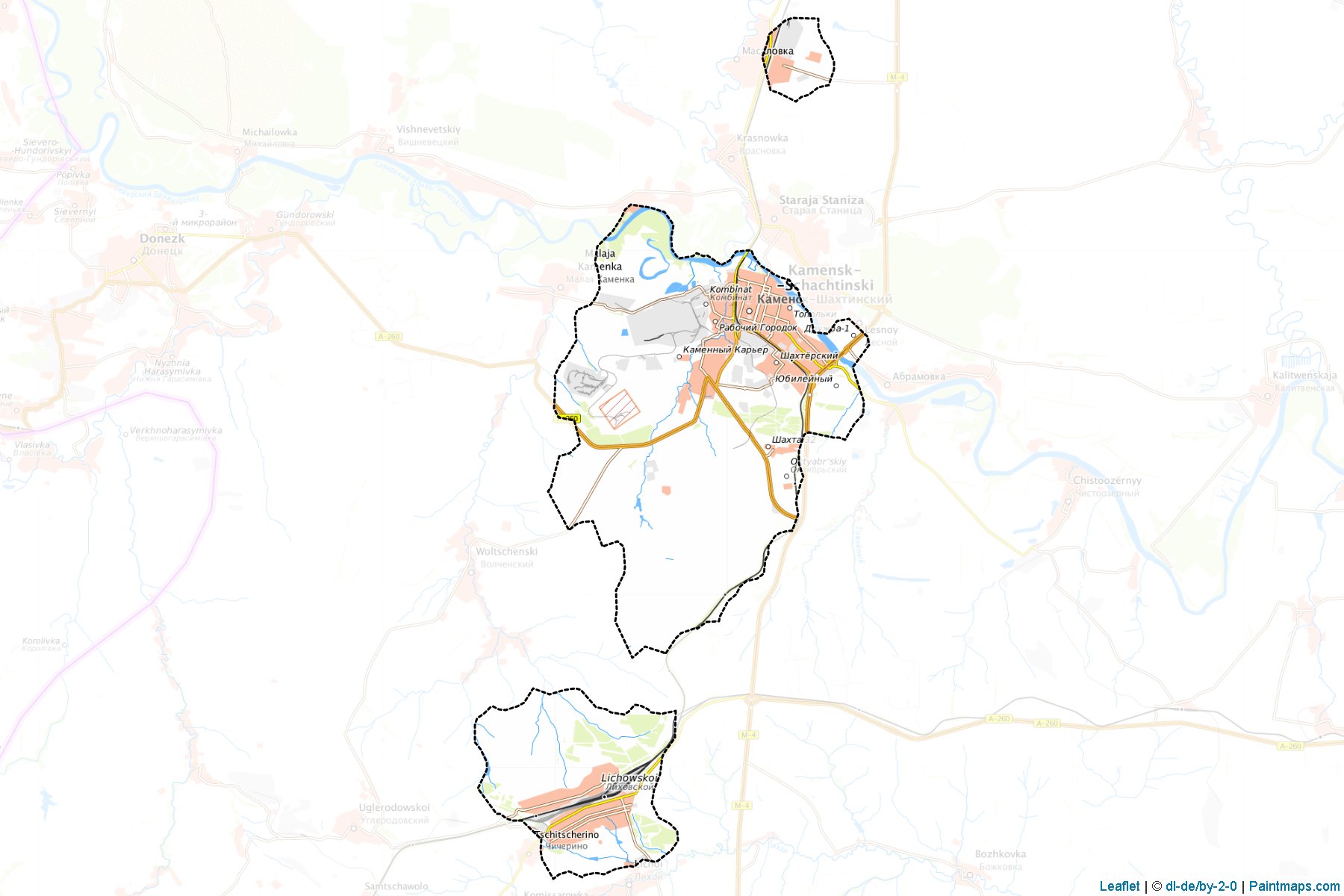 Kamensk-SHakhtinskiy (Rostov) Map Cropping Samples-1