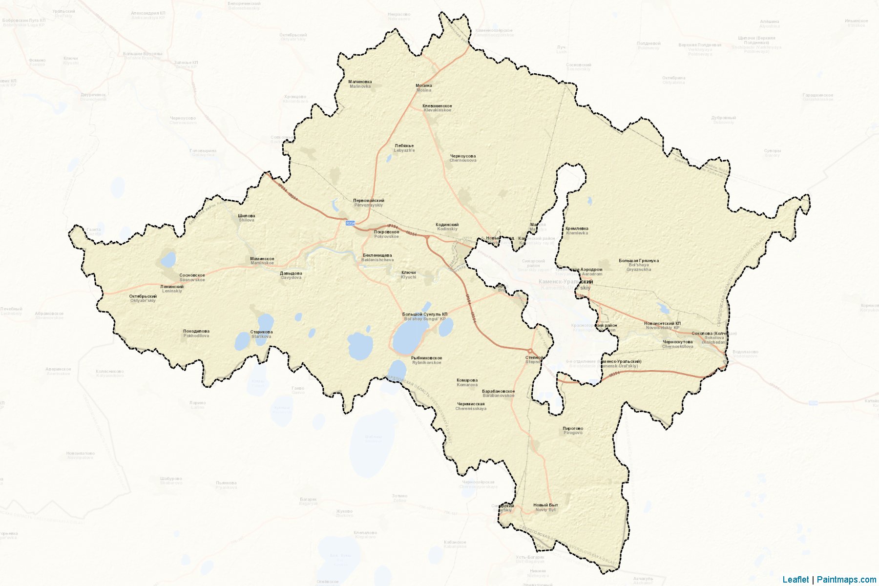 Kamenskiy (Sverdlovsk) Map Cropping Samples-2