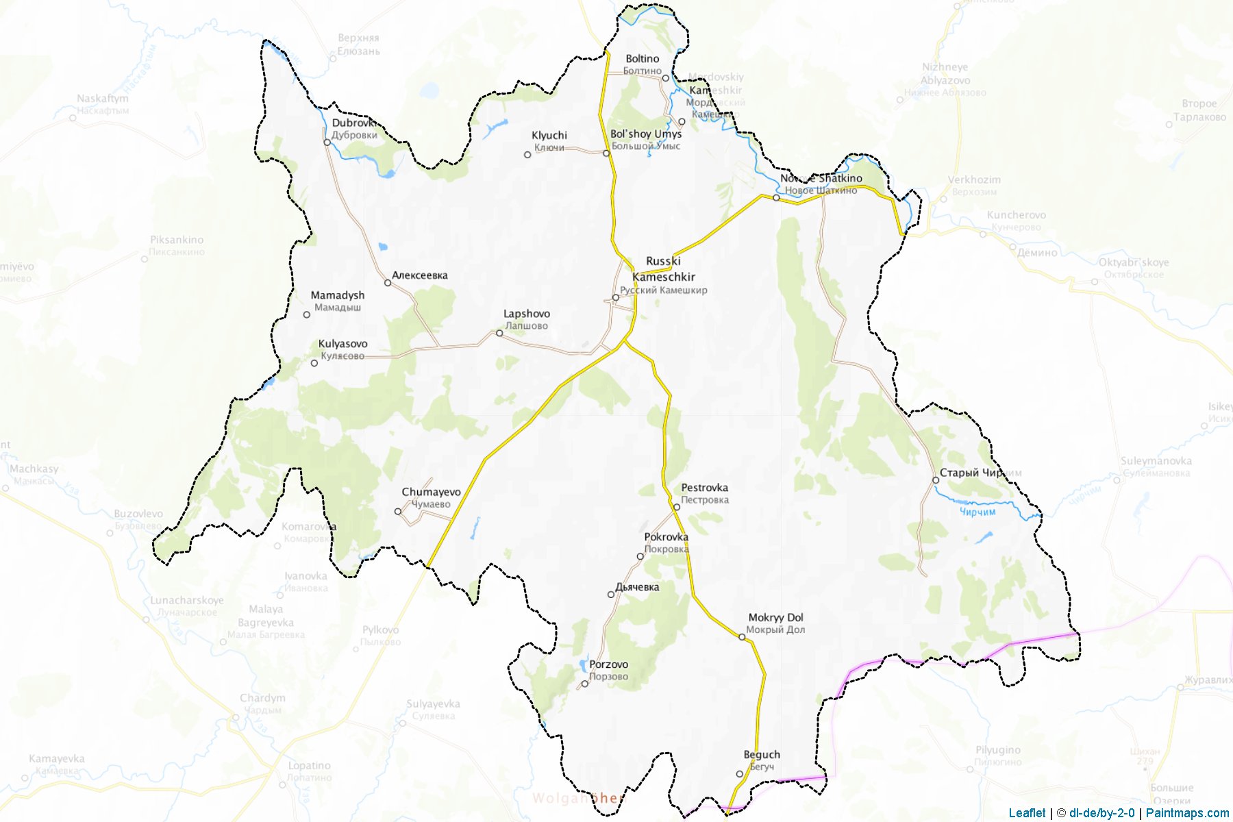 Kameshkirskiy (Penza) Map Cropping Samples-1