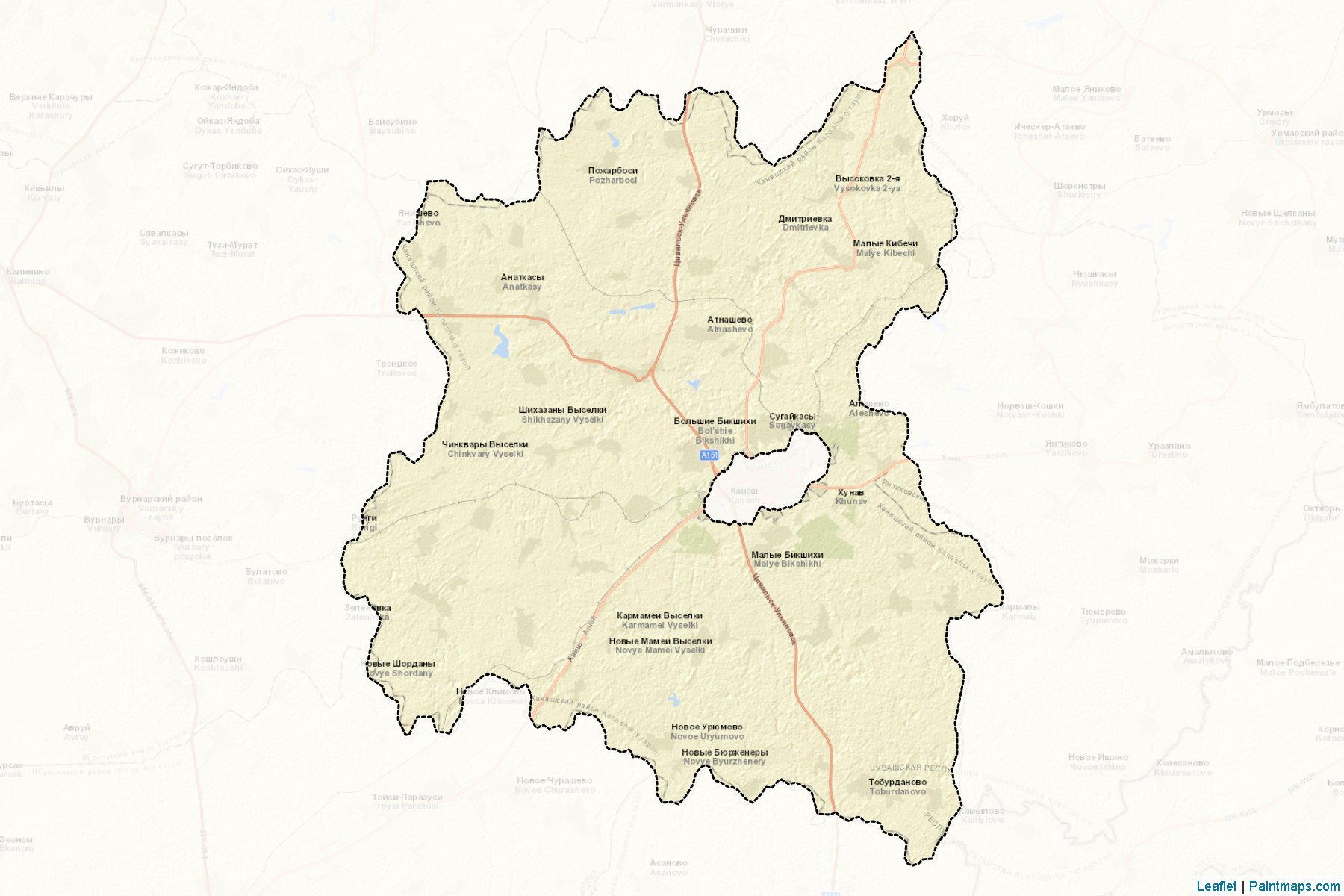 Kanashskiy (Chuvash) Map Cropping Samples-2