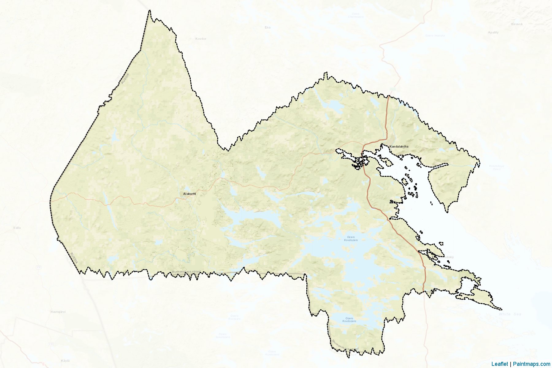 Kandalakshskiy (Murmansk) Map Cropping Samples-2