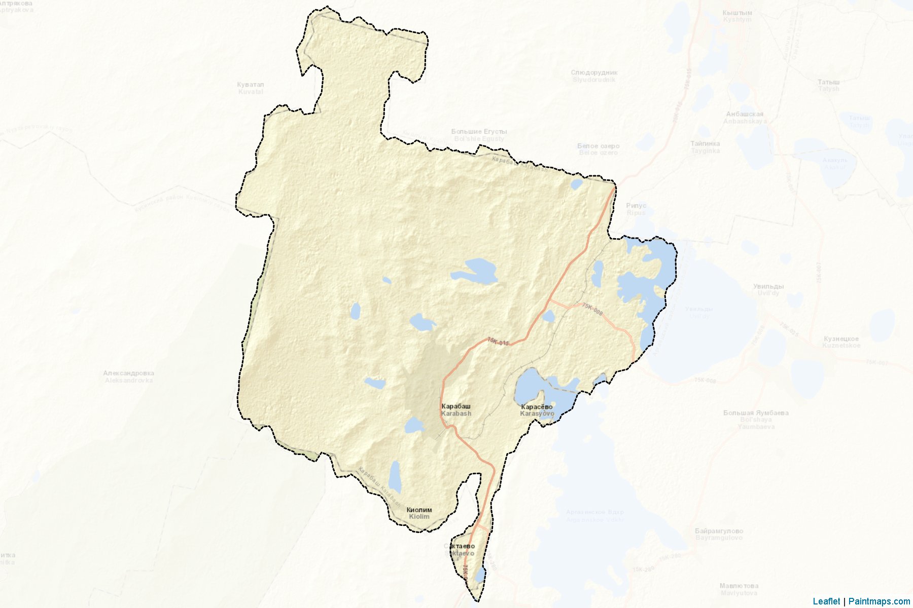 Karabashskiy (Chelyabinsk) Map Cropping Samples-2