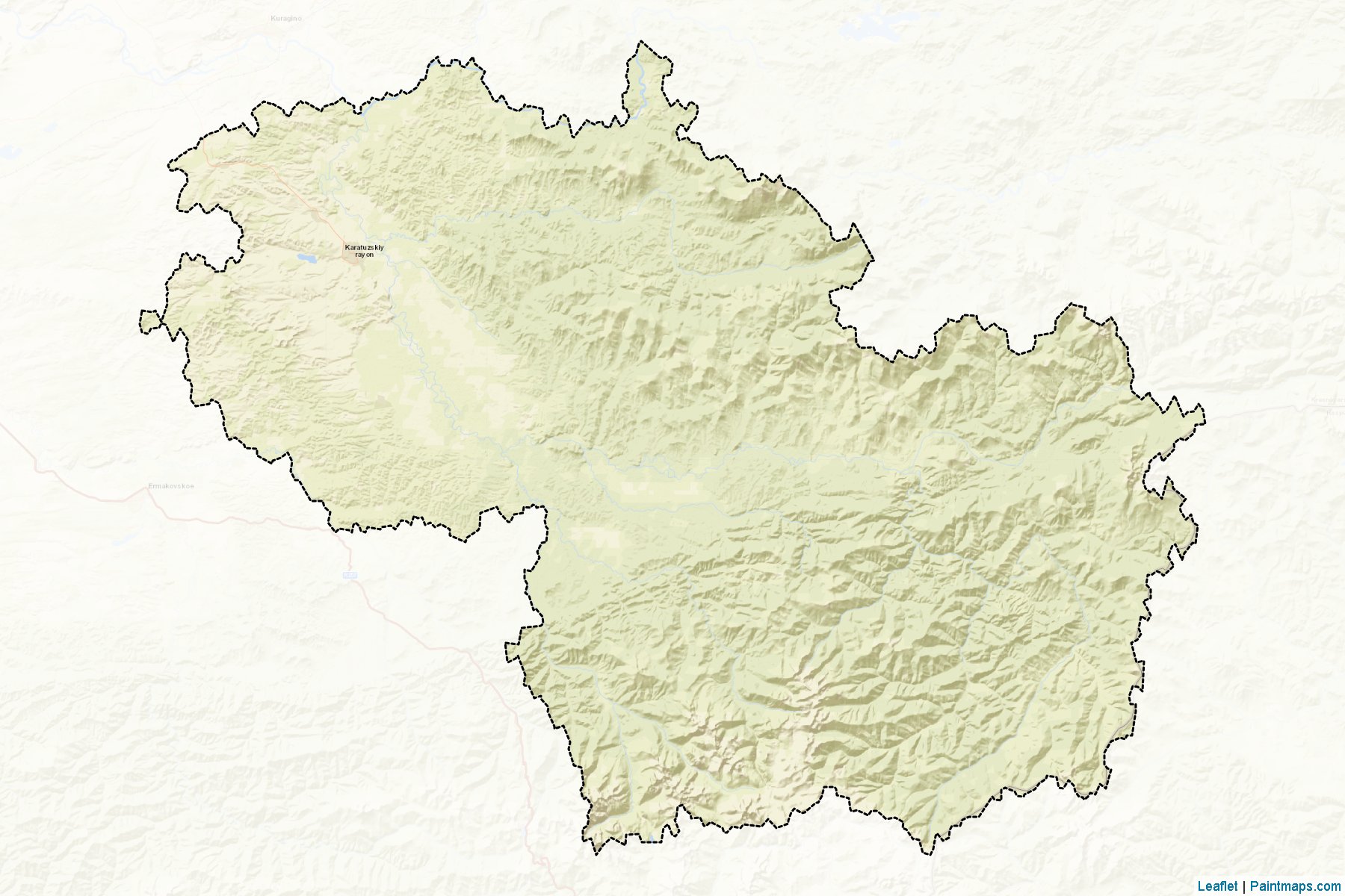 Karatuzskiy (Krasnoyarsk) Map Cropping Samples-2