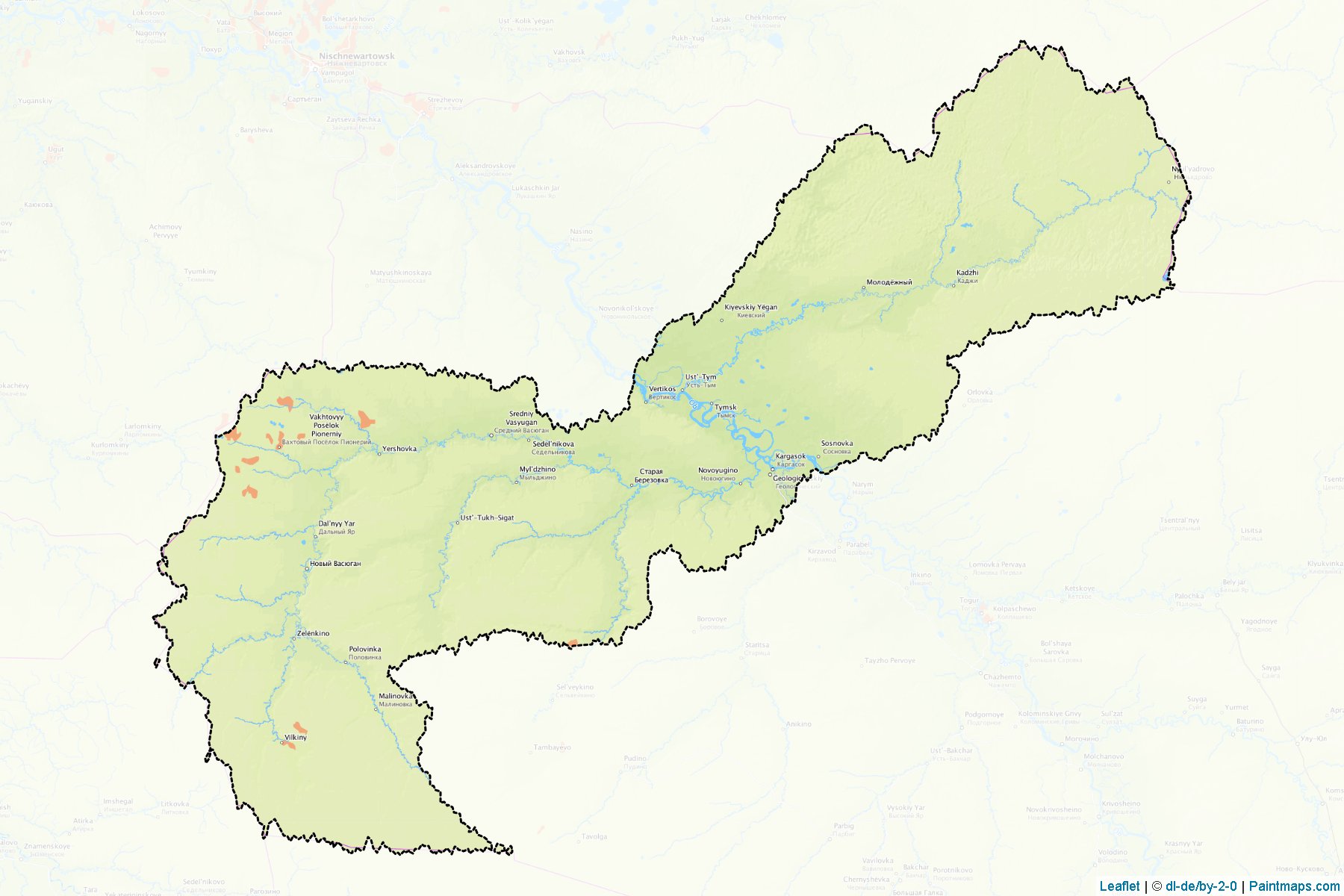 Kargasokskiy (Tomsk) Map Cropping Samples-1