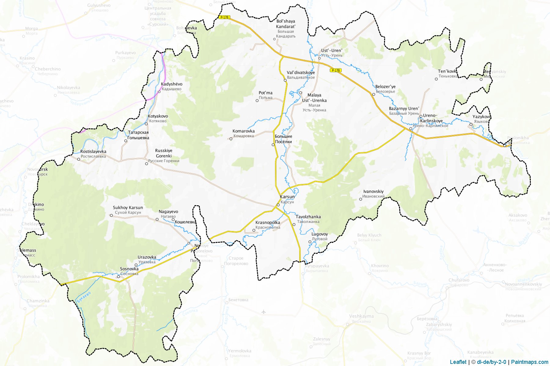 Karsunskiy (Ulyanovsk) Map Cropping Samples-1