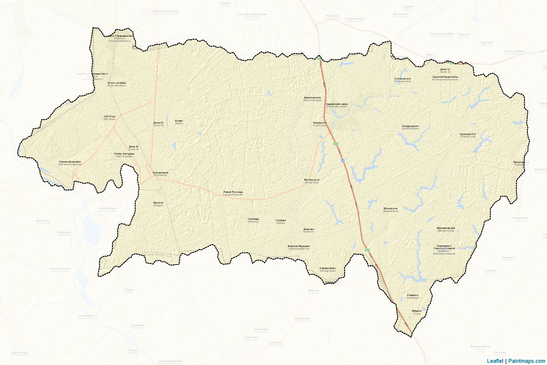 Muestras de recorte de mapas Kashirskiy (Voronezh)-2