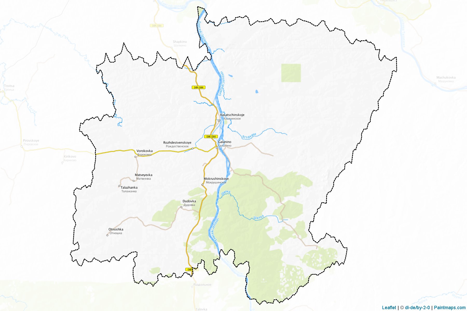 Kazachinskiy (Krasnoyarsk) Map Cropping Samples-1