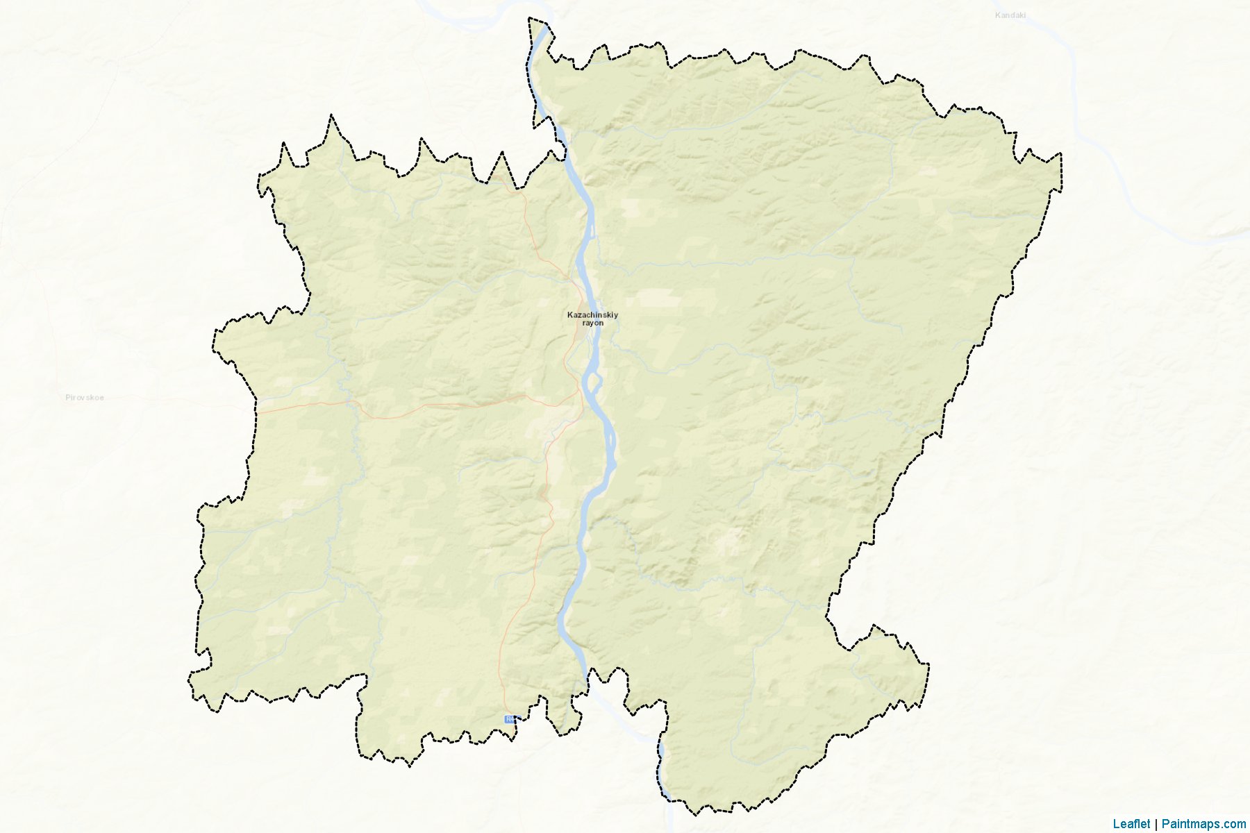 Kazachinskiy (Krasnoyarsk) Map Cropping Samples-2