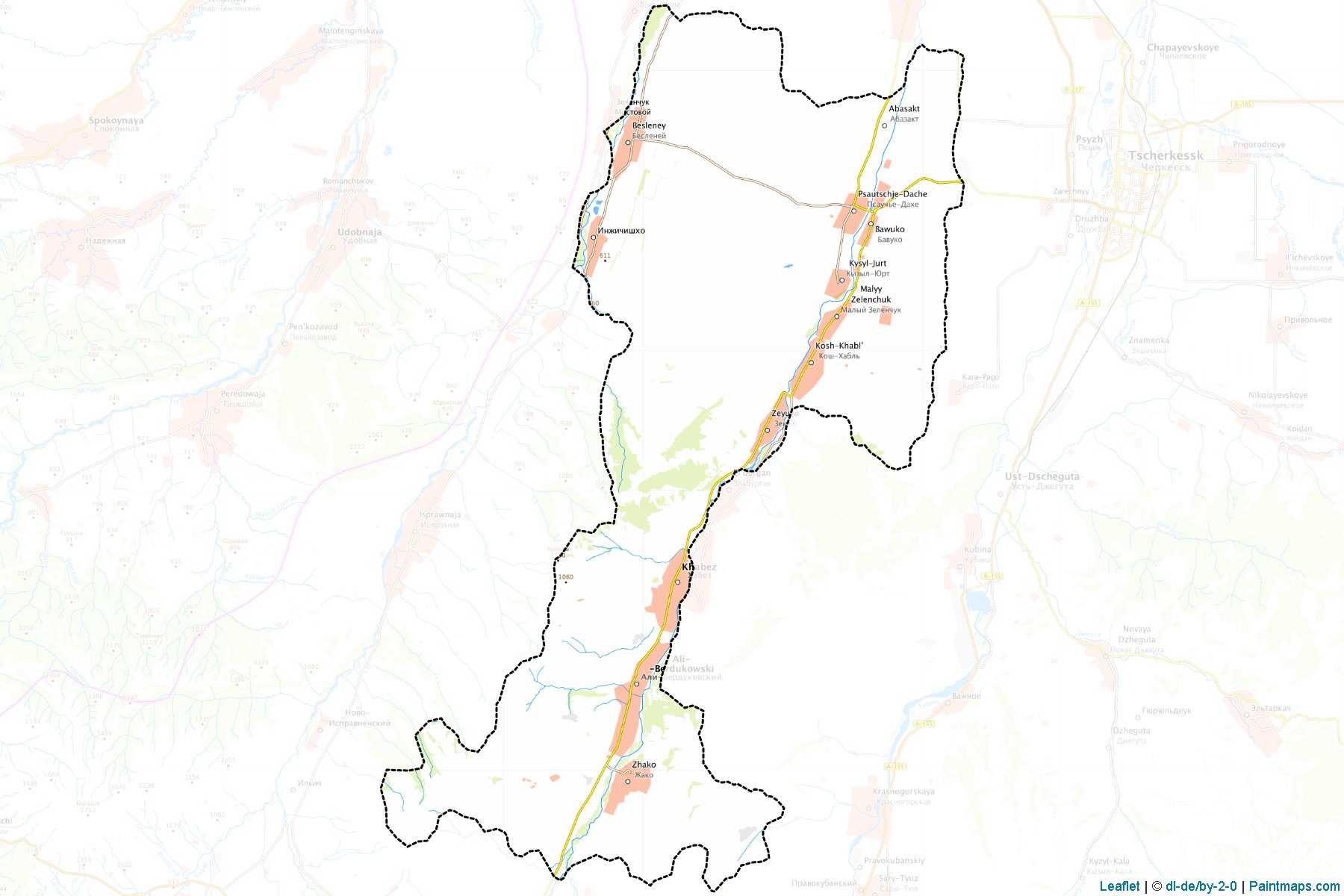 Khabezskiy (Karachay-Cherkess) Map Cropping Samples-1