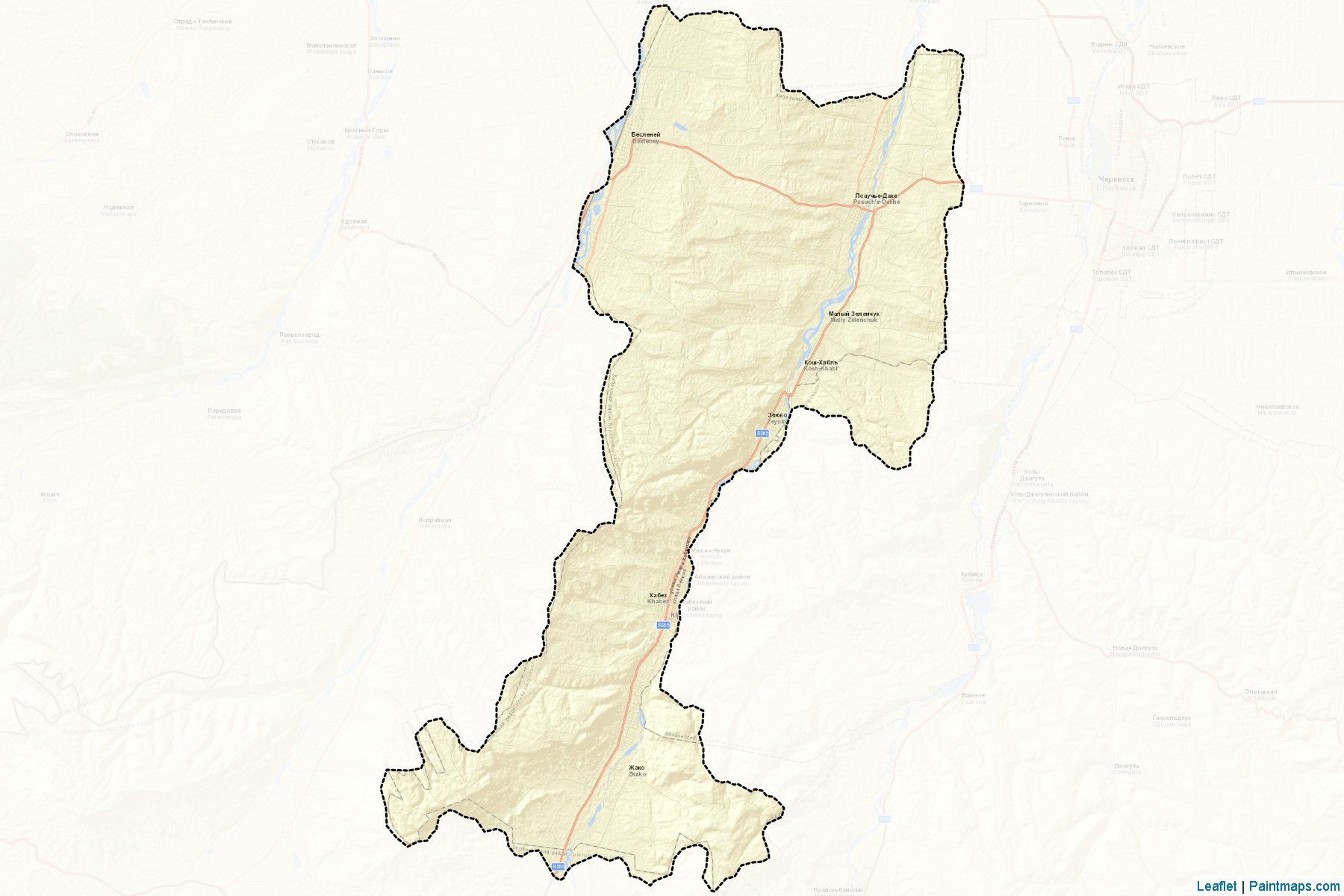 Khabezskiy (Karachay-Cherkess) Map Cropping Samples-2