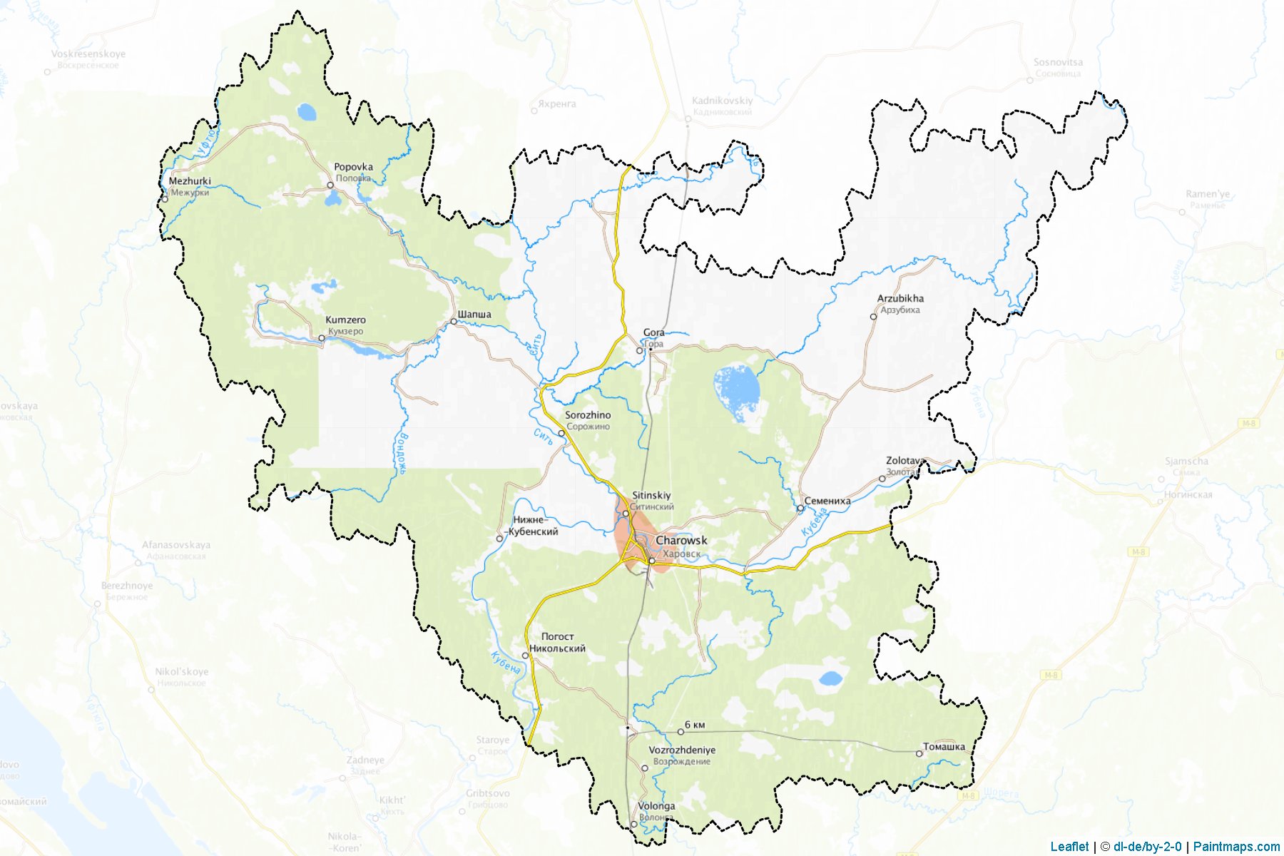 Kharovskiy (Vologda) Map Cropping Samples-1